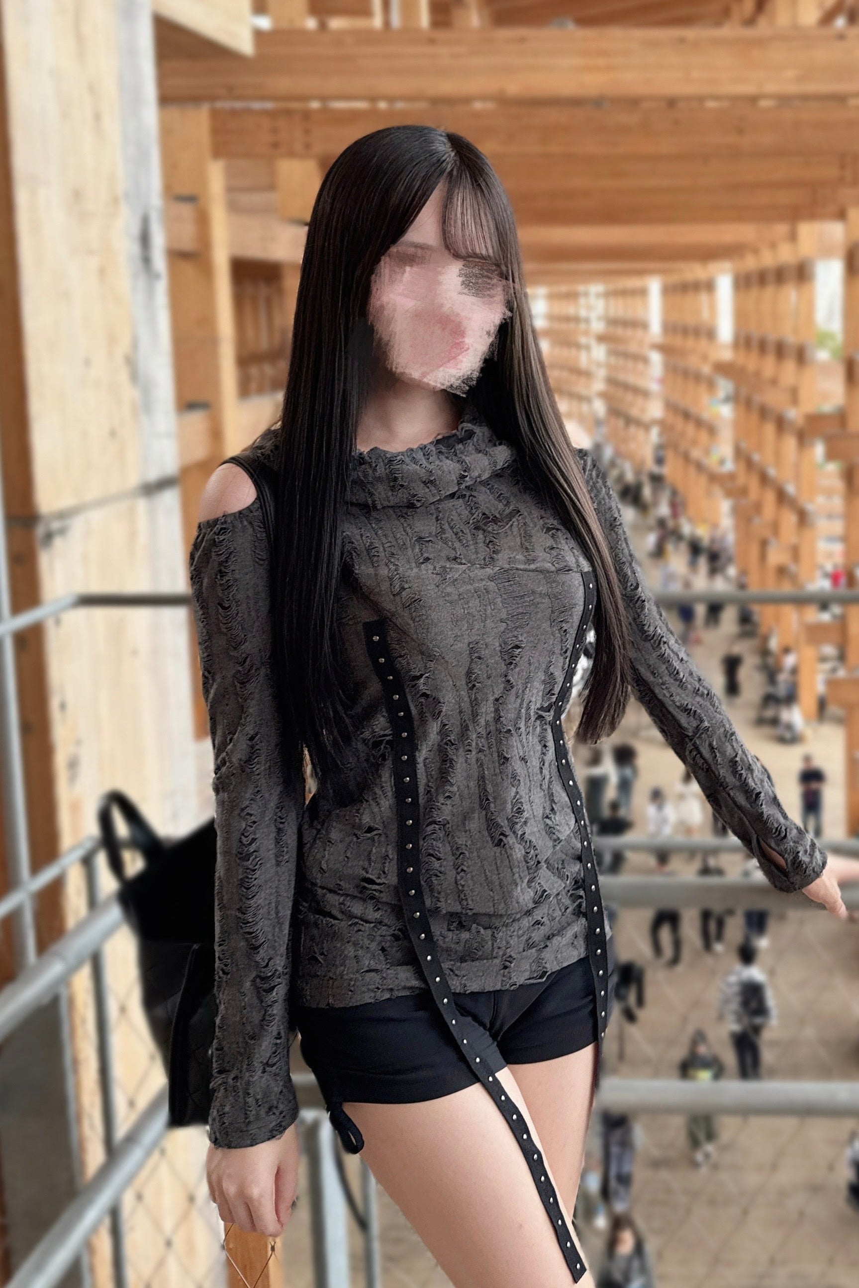 フードニットワンピース KR13183