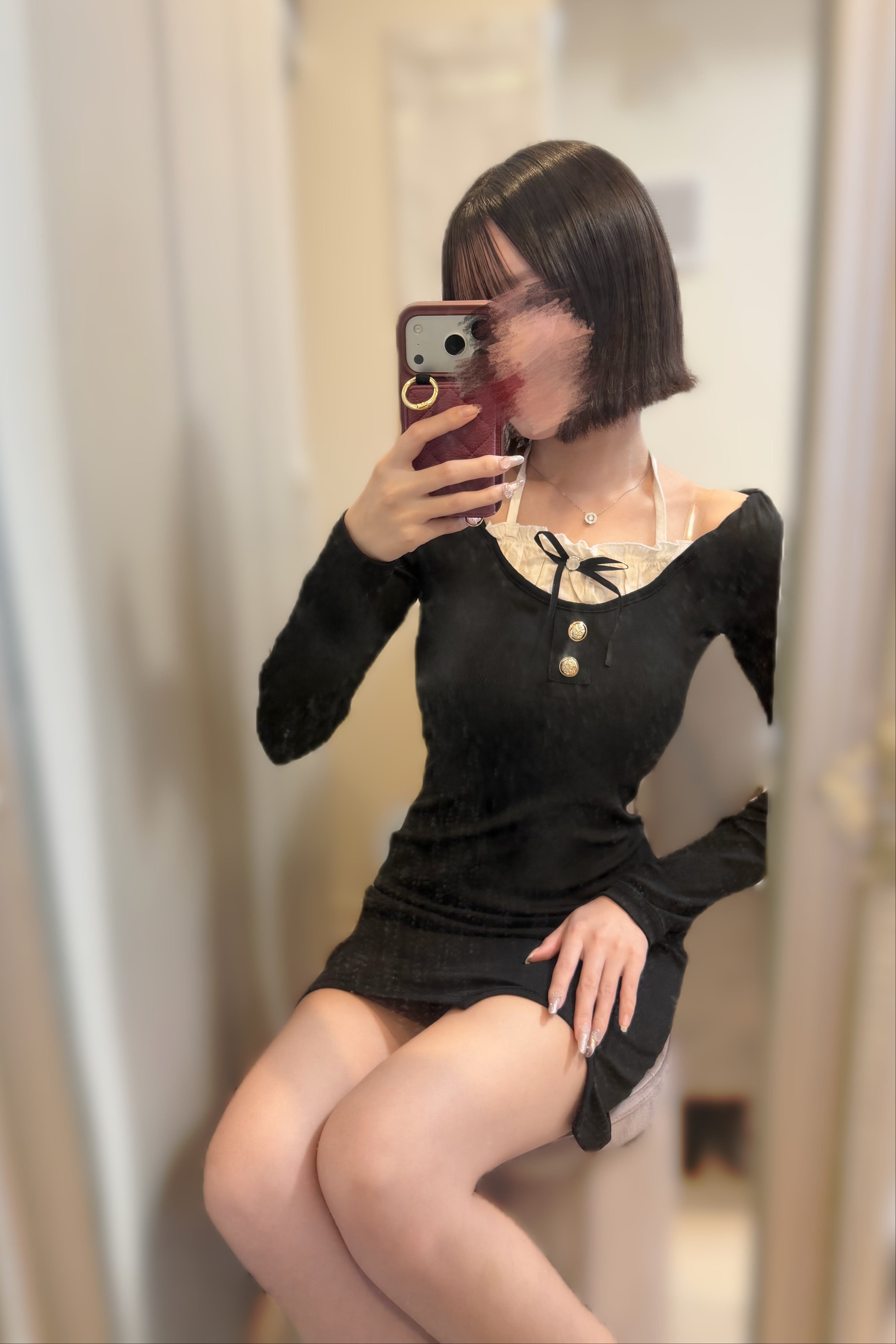 クラシカルタイトミニワンピース KR12678