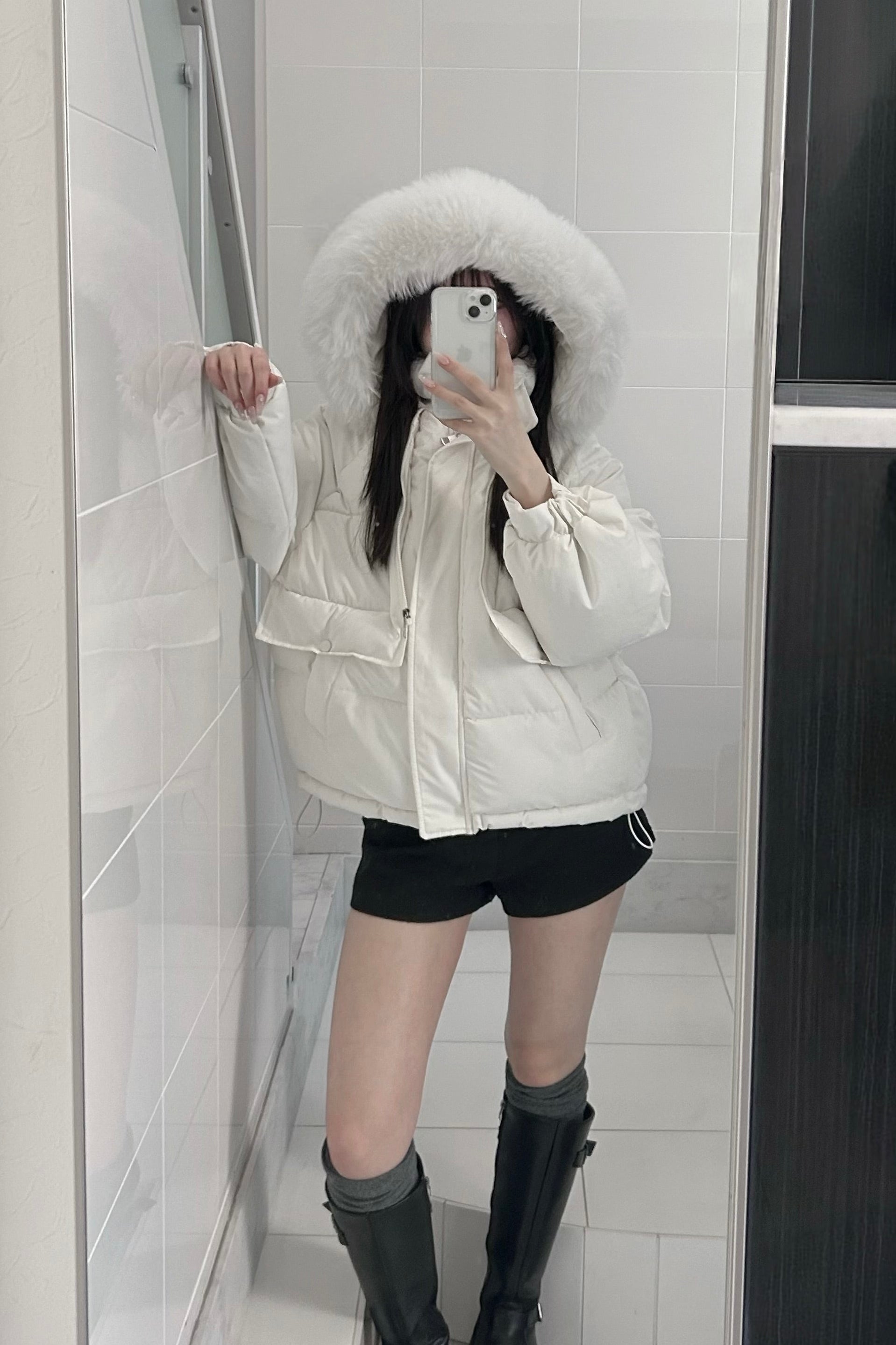 ボリュームファービッグポケットダウン KR30277