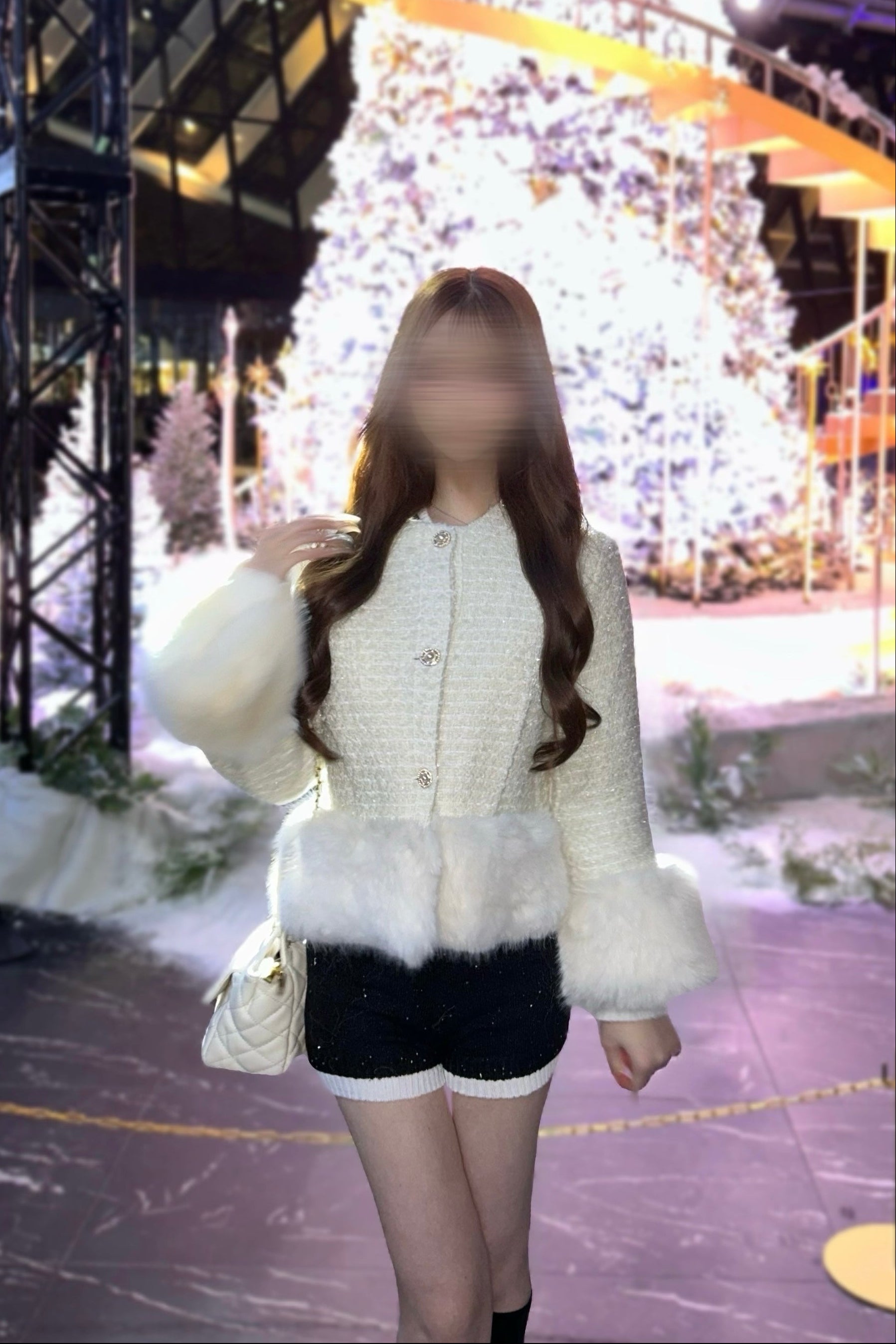 ファースリーブツイードジャケット KR30161