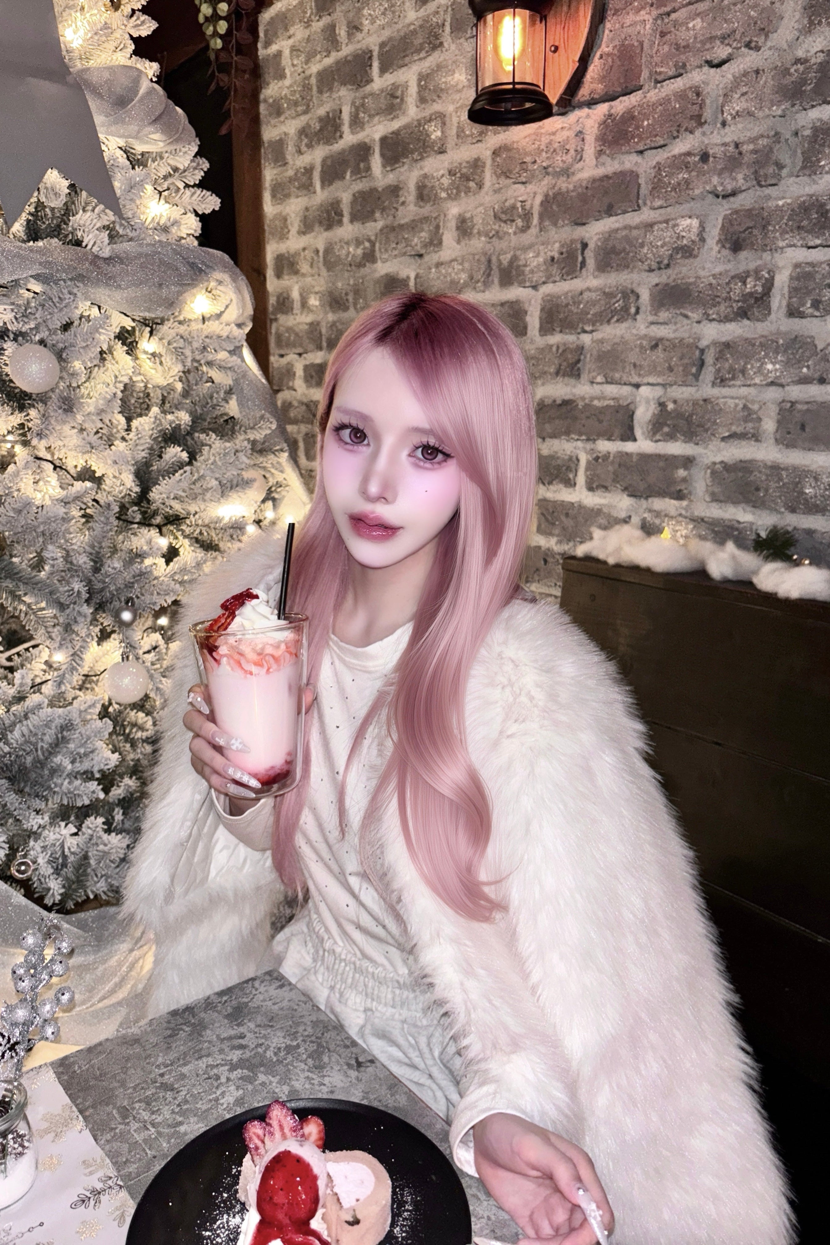 フェイクファーショートジャケット KR13427