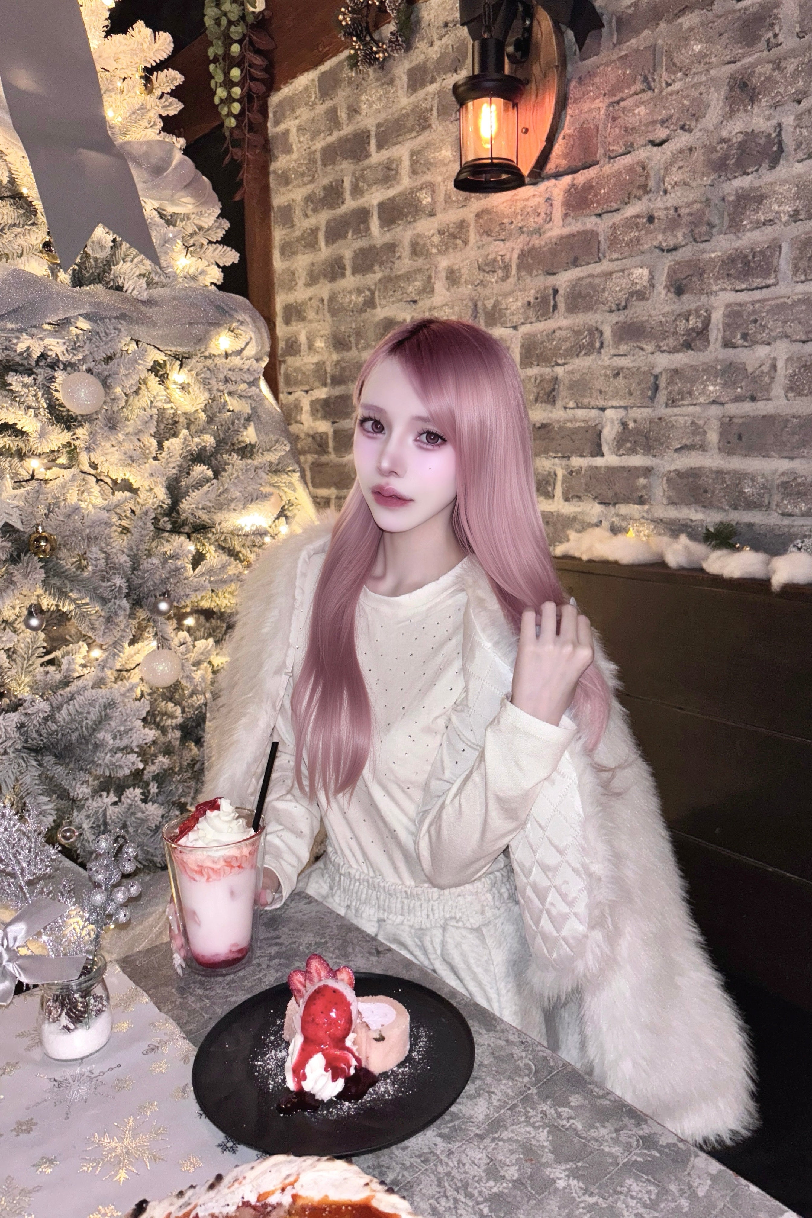 フェイクファーショートジャケット KR13427