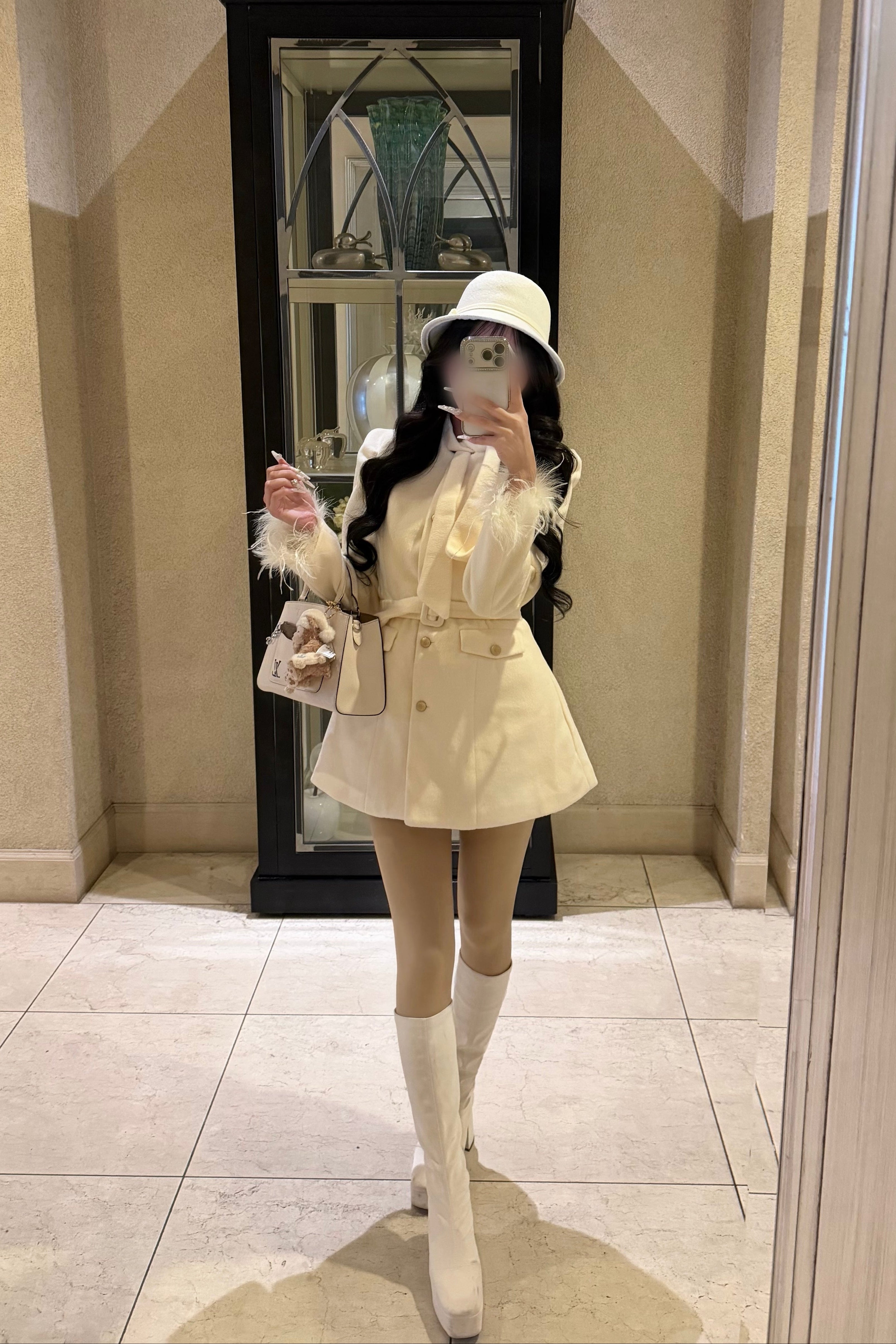 エレガントフェザーコート KR30455