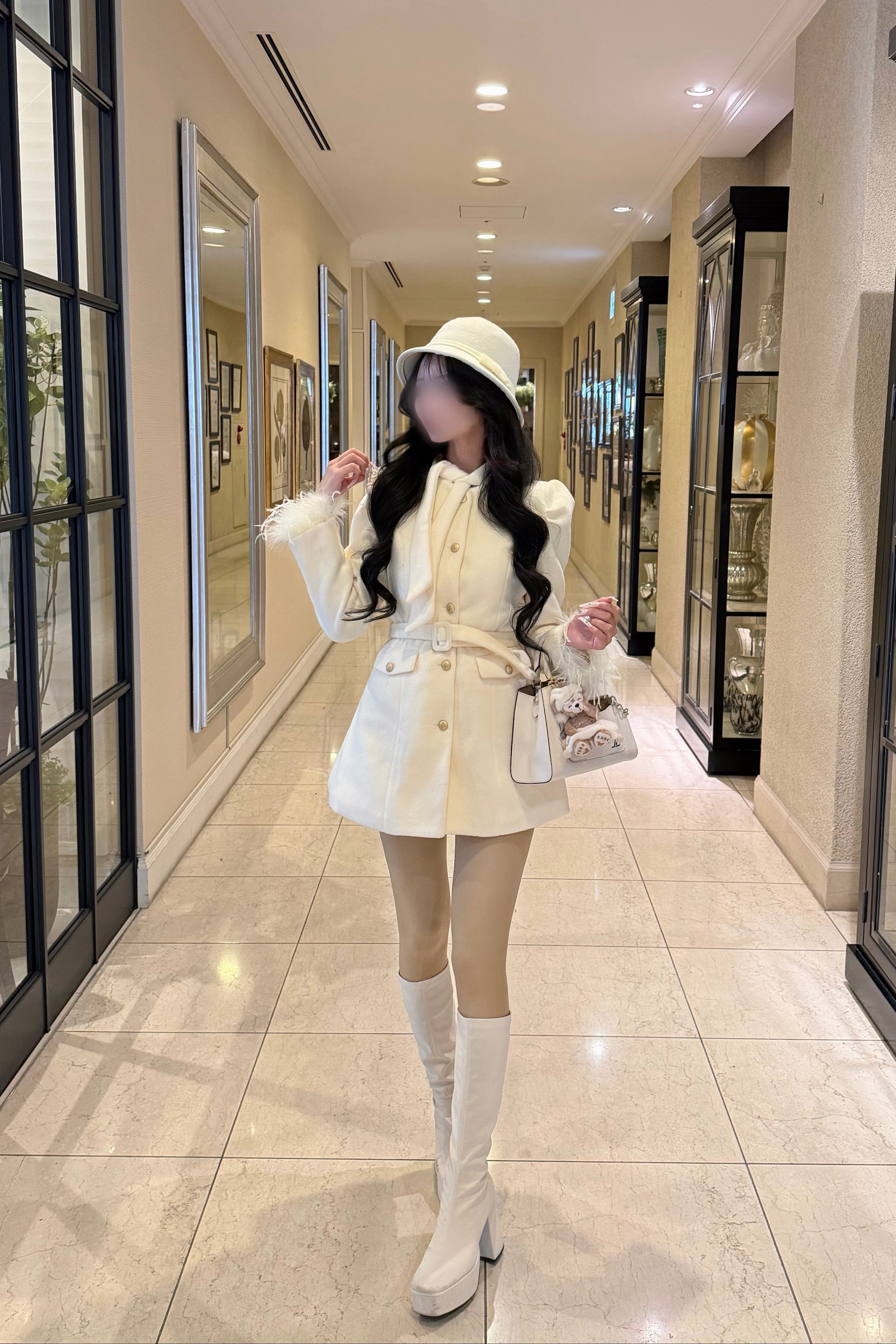 エレガントフェザーコート KR30455