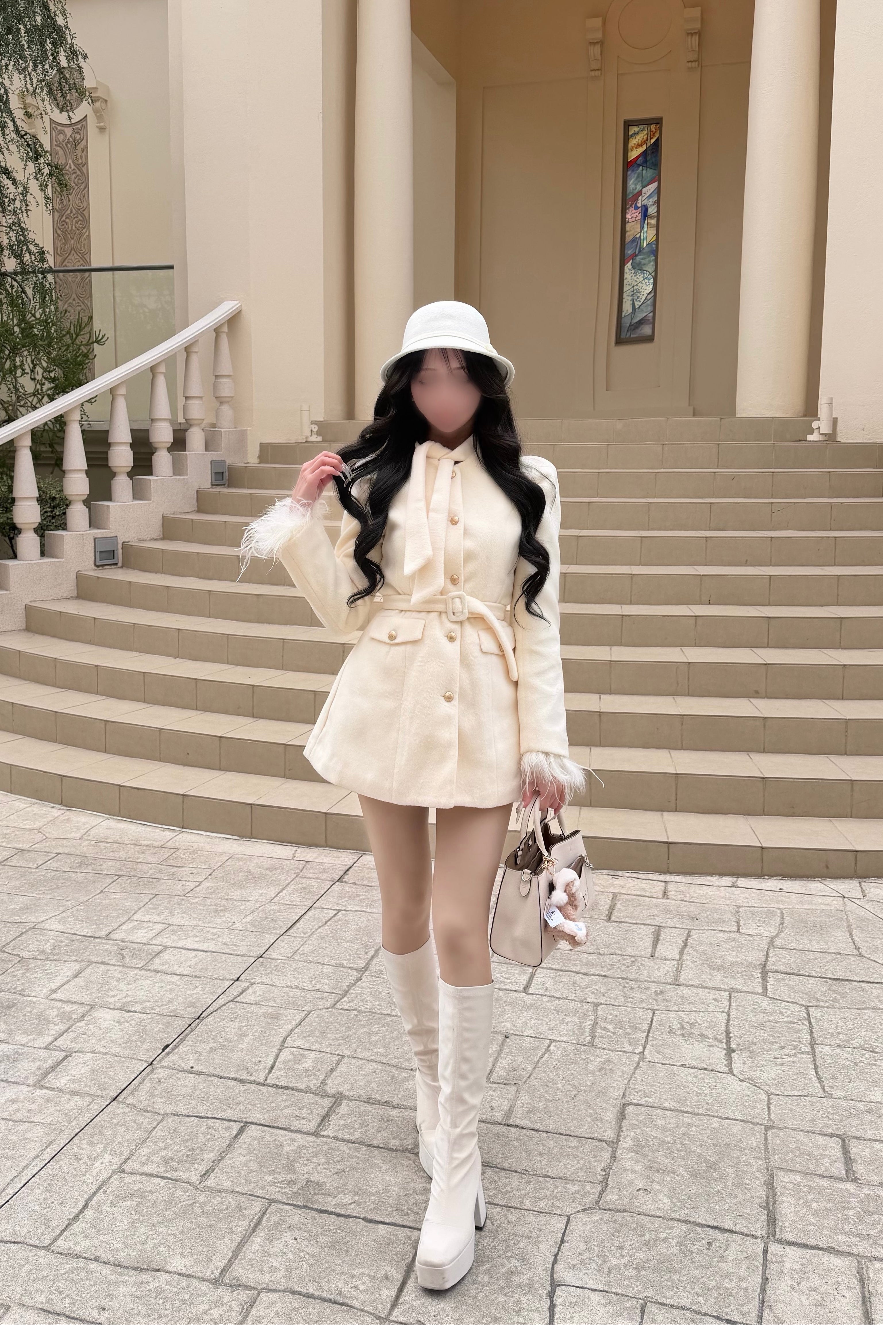 エレガントフェザーコート KR30455