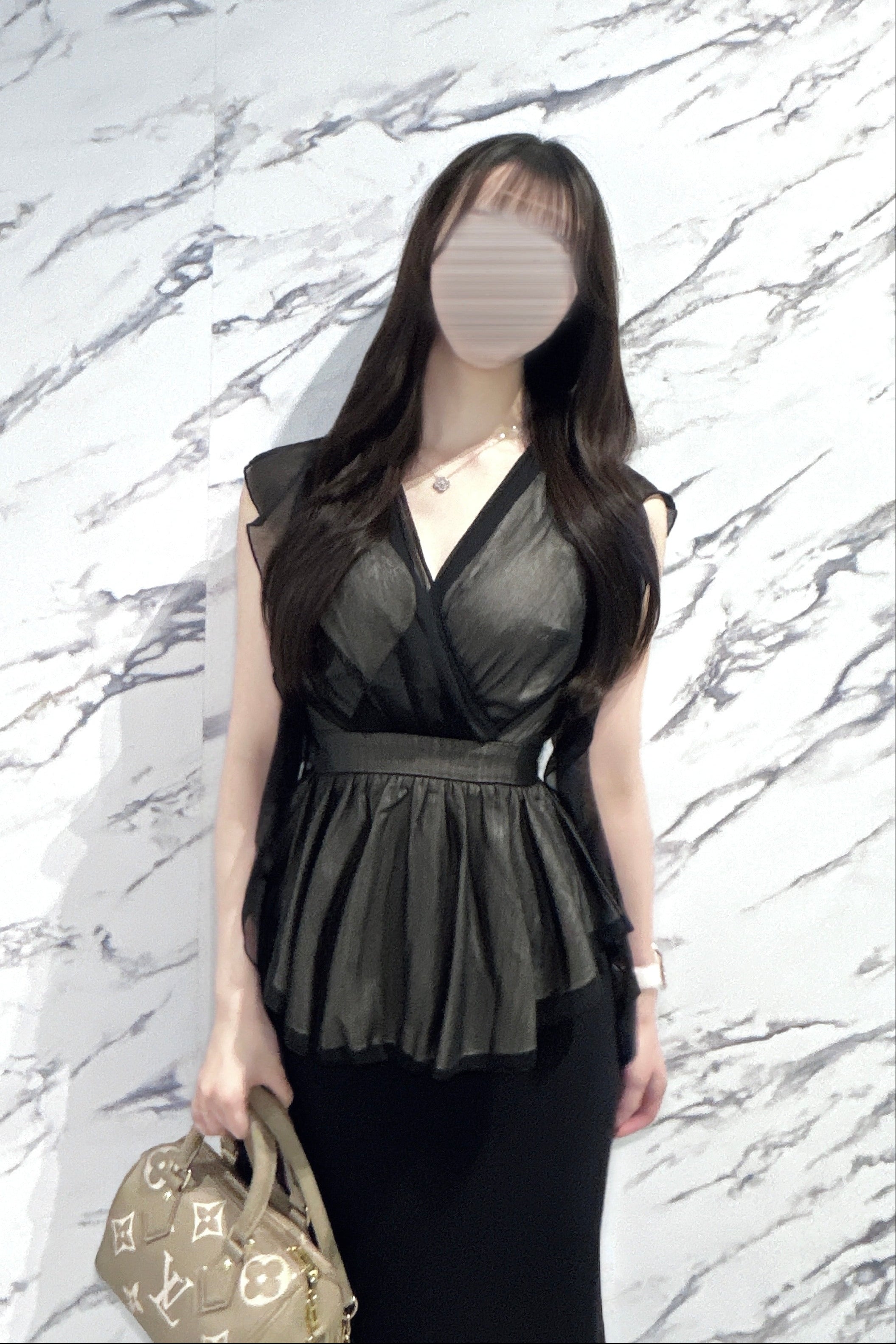バイカラーシアーシフォントップス KR14524