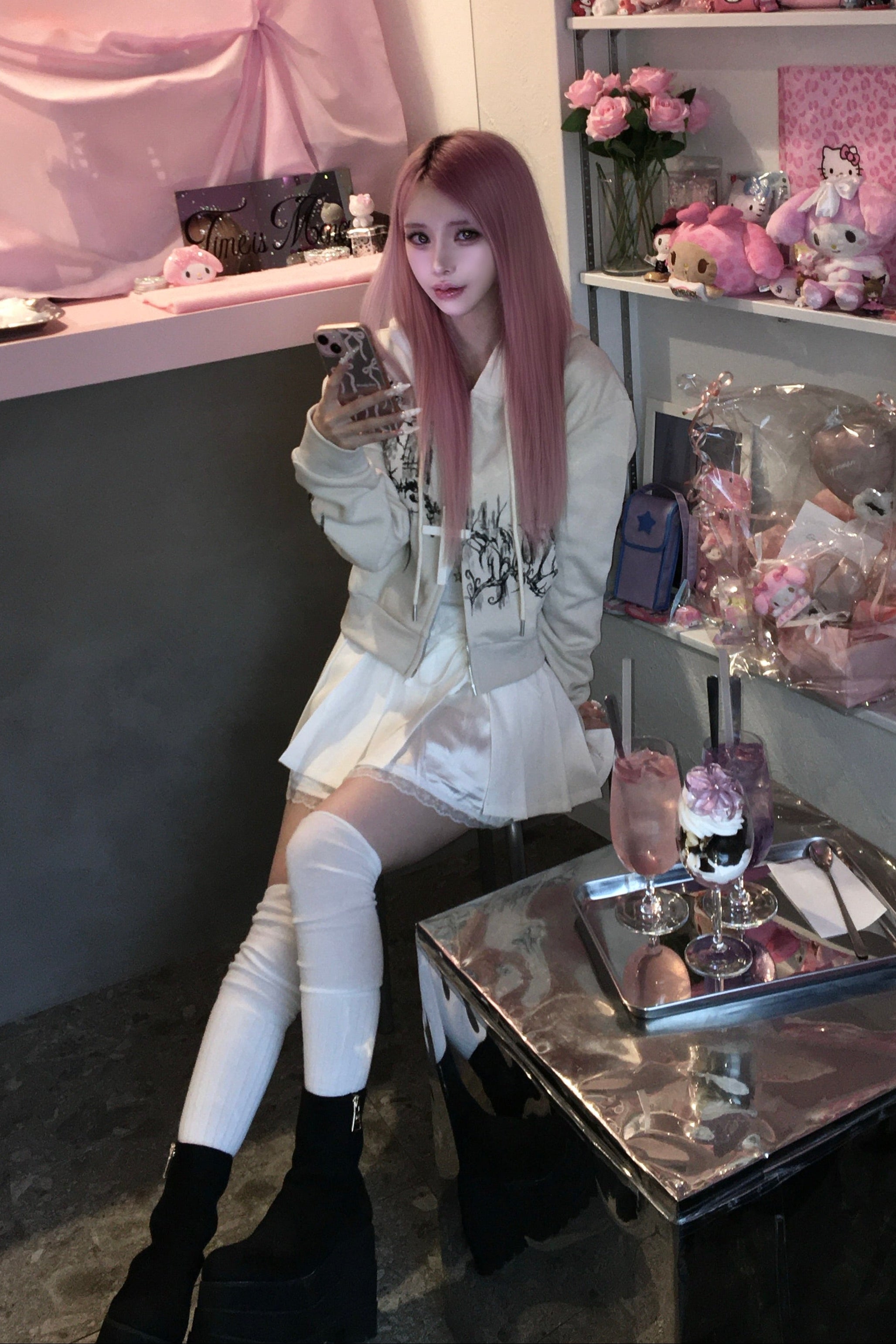 プリントゴシックデザインパーカー KR13430