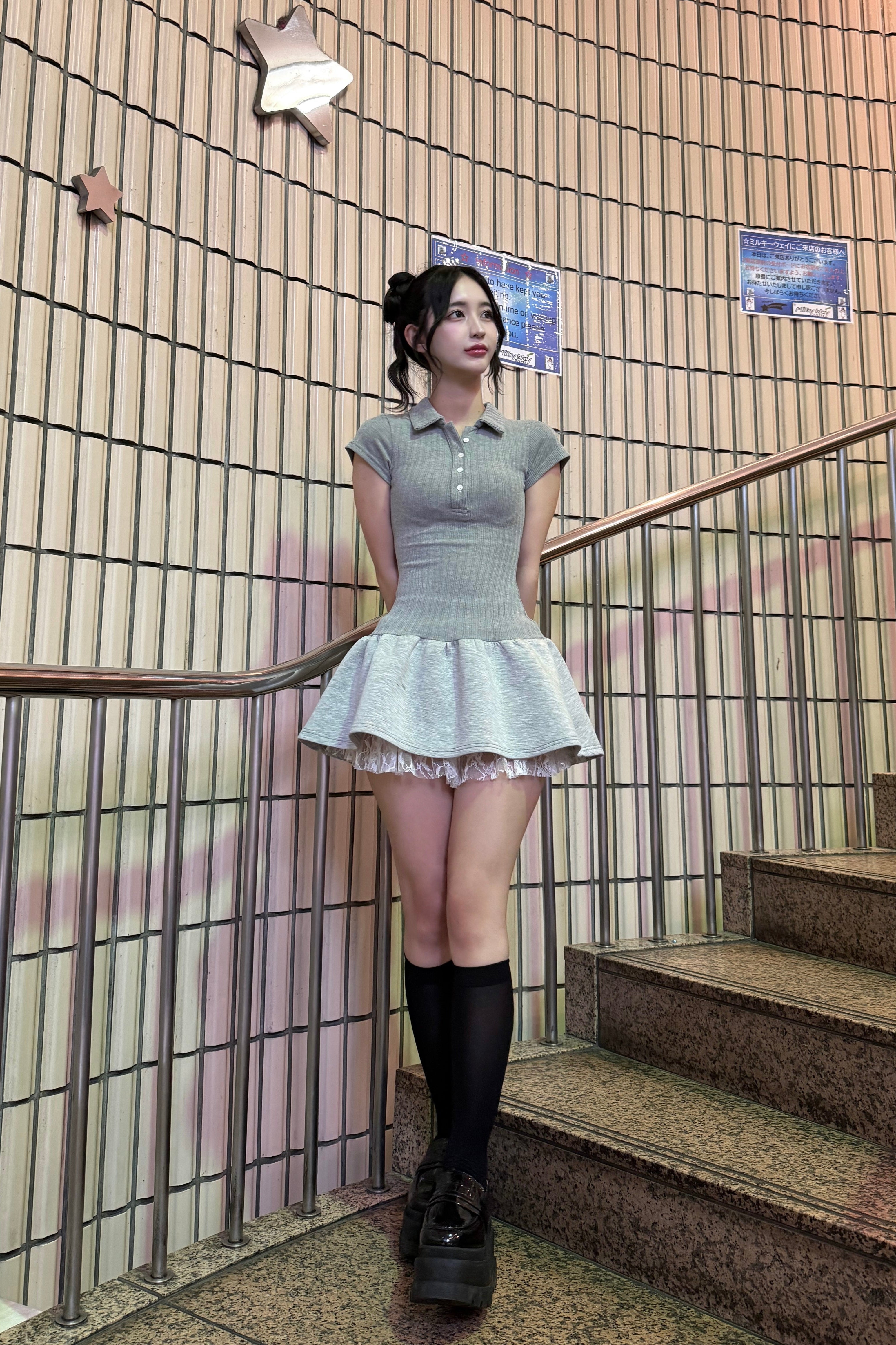フレンチポロフレアワンピース KR10188