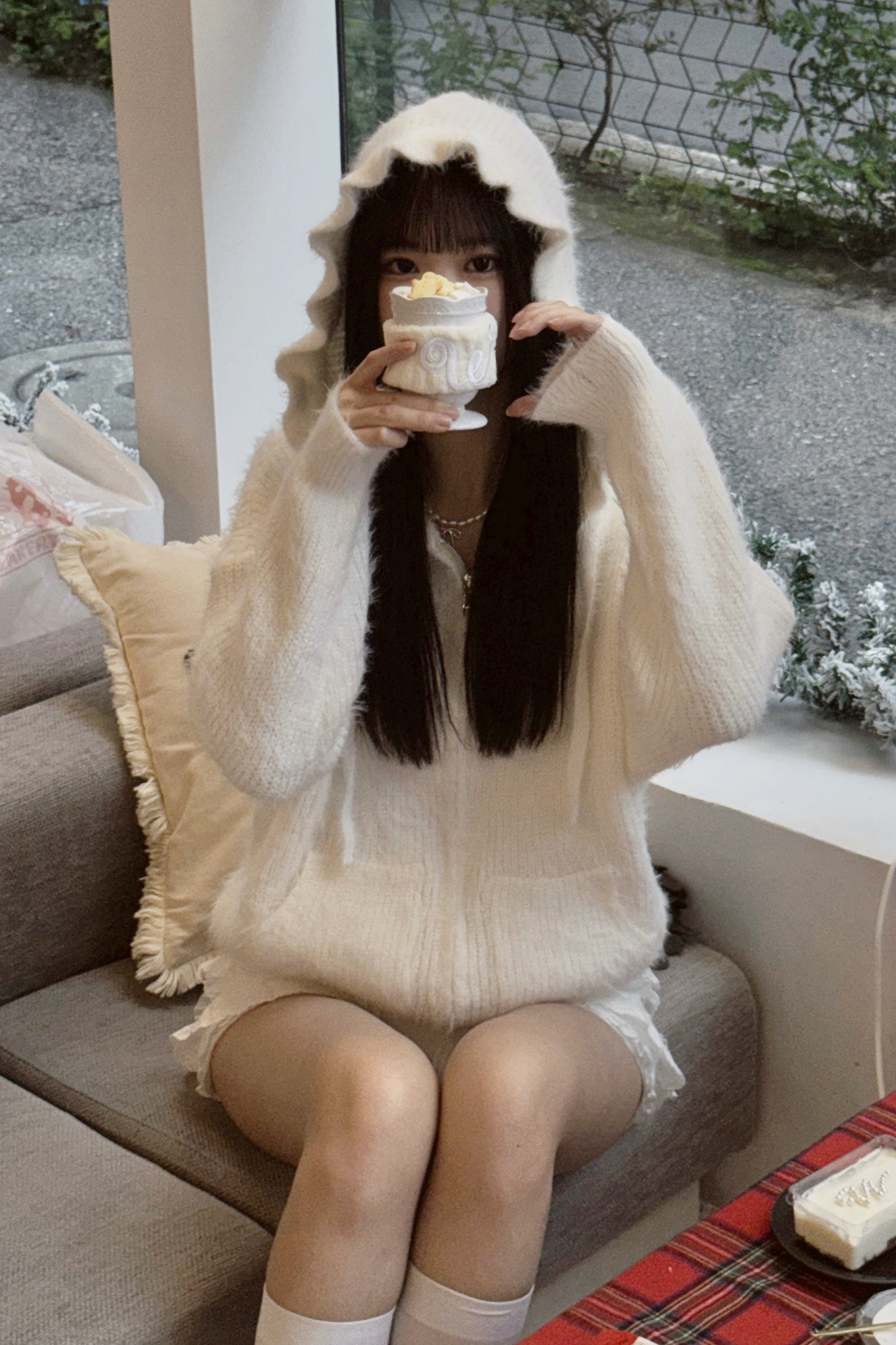 リボンシャギーニット KR13656