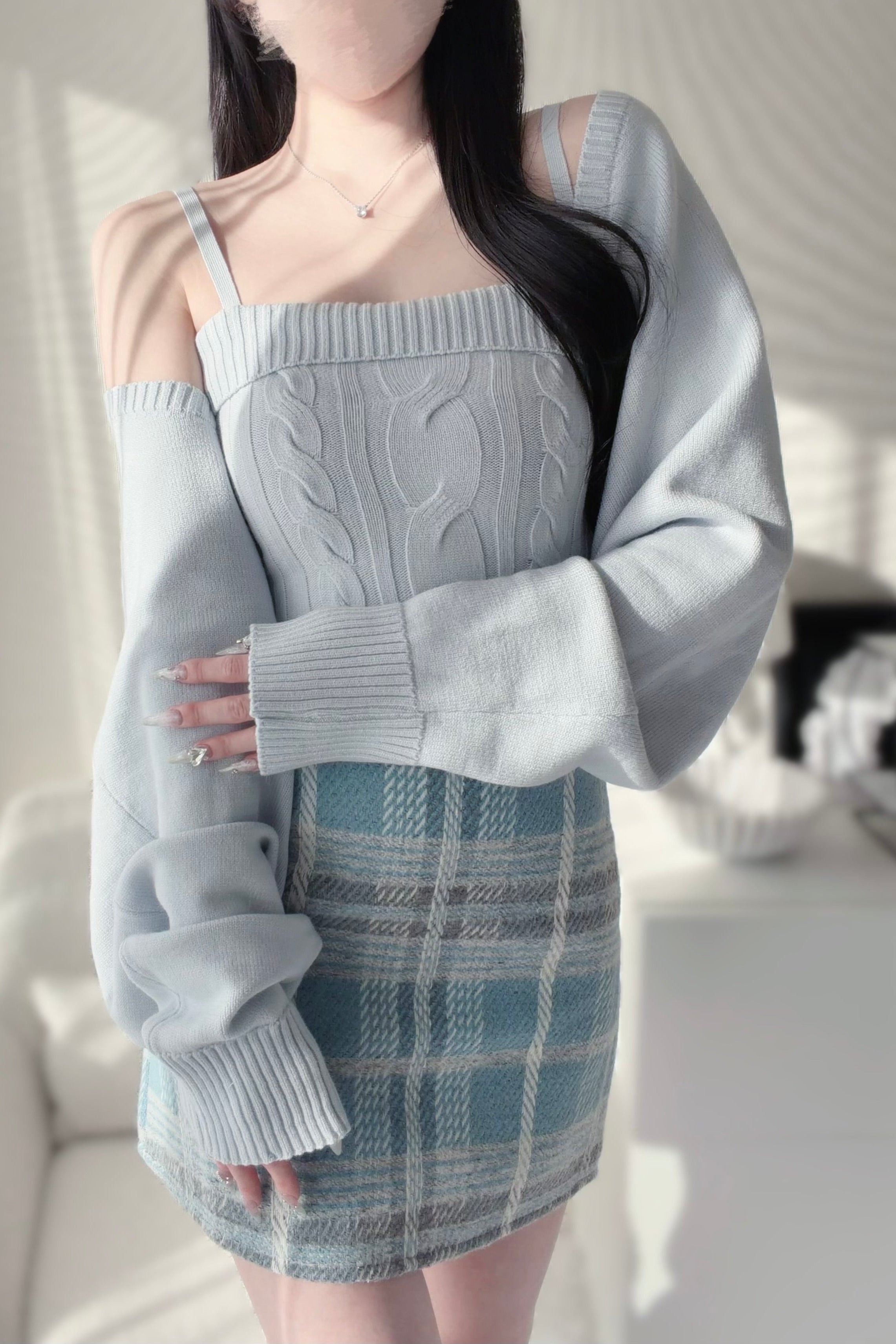 ツーピースカーディガンセット KR13829