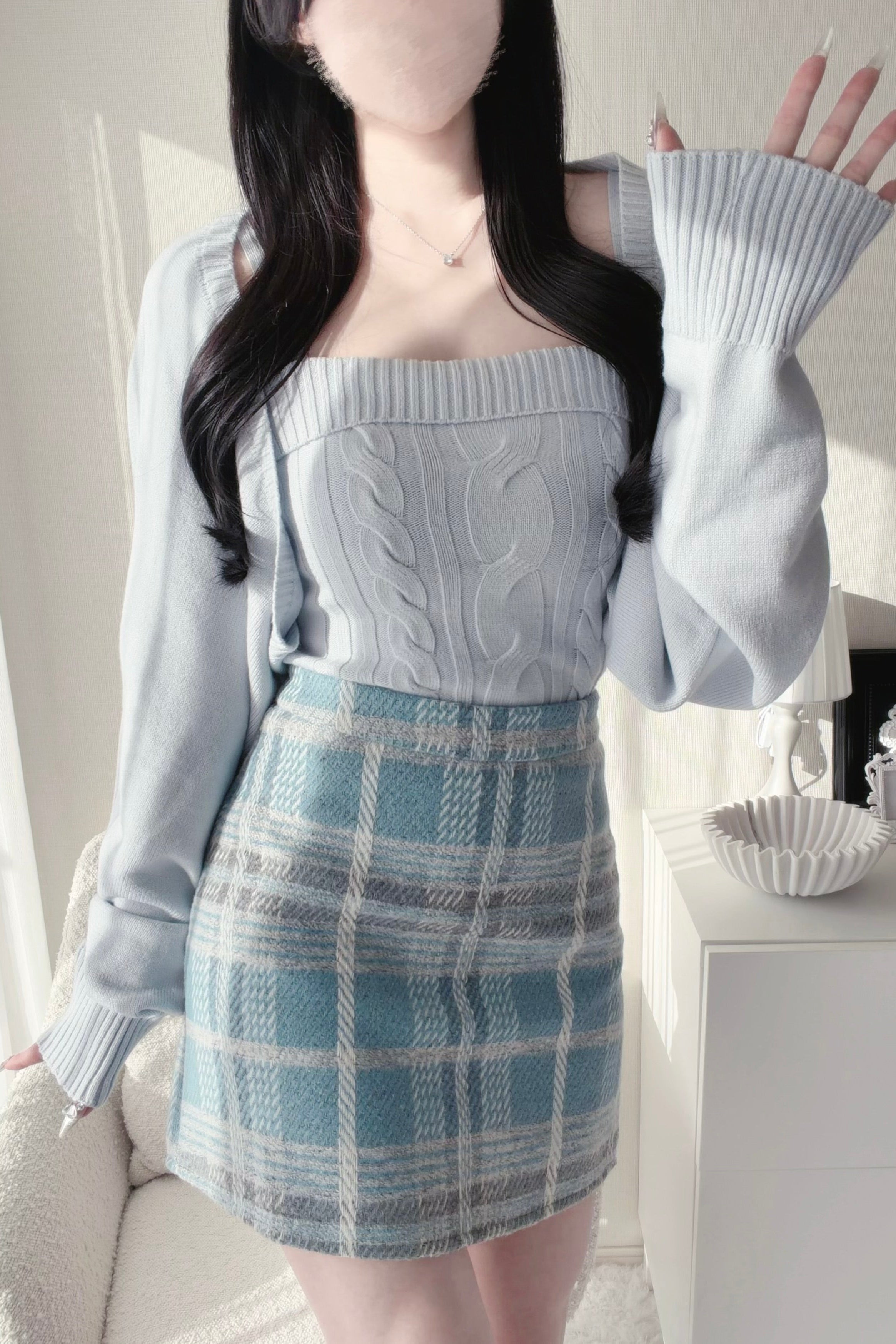 ツーピースカーディガンセット KR13829