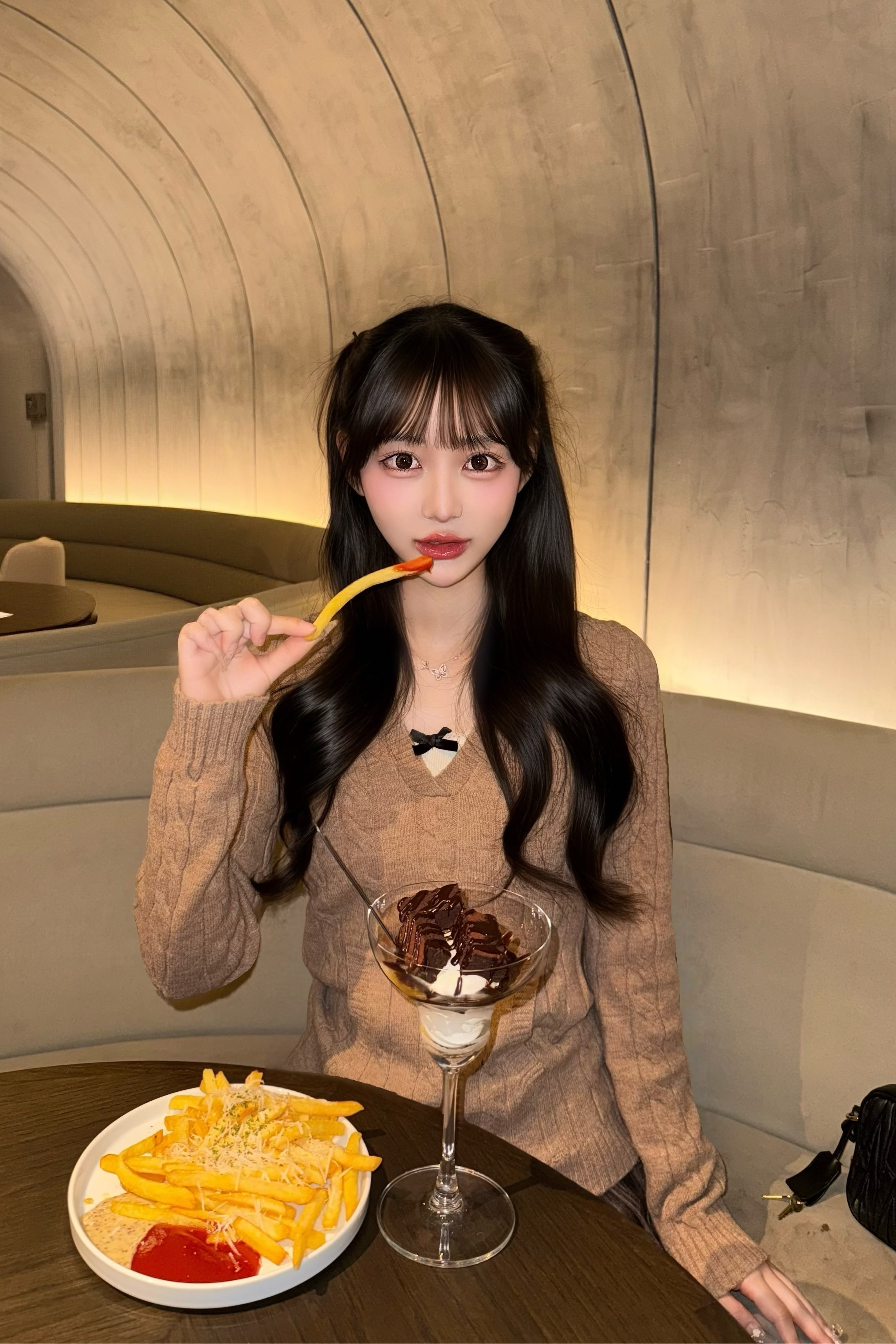 ウエストラインケーブルニット KR13901