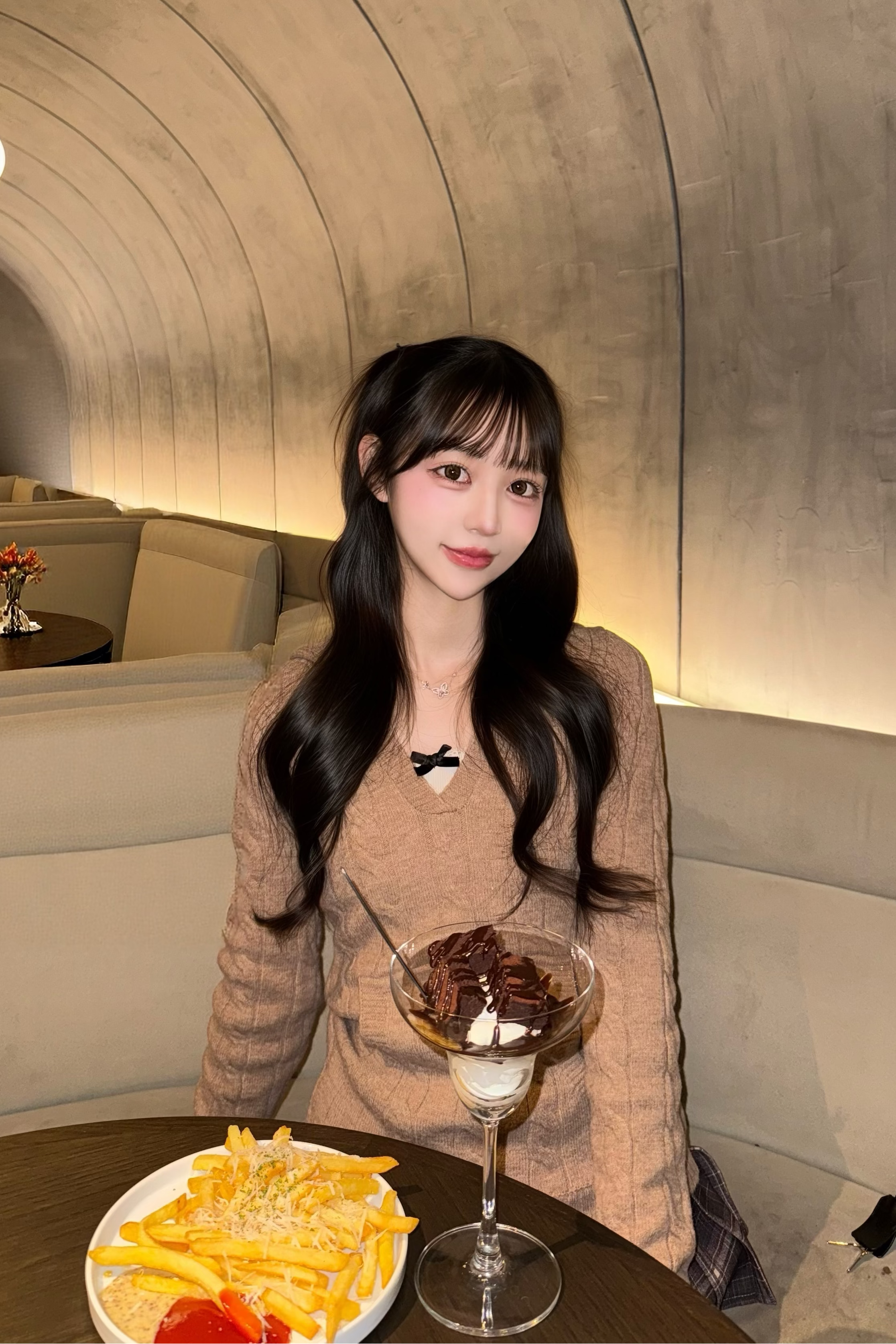 ウエストラインケーブルニット KR13901