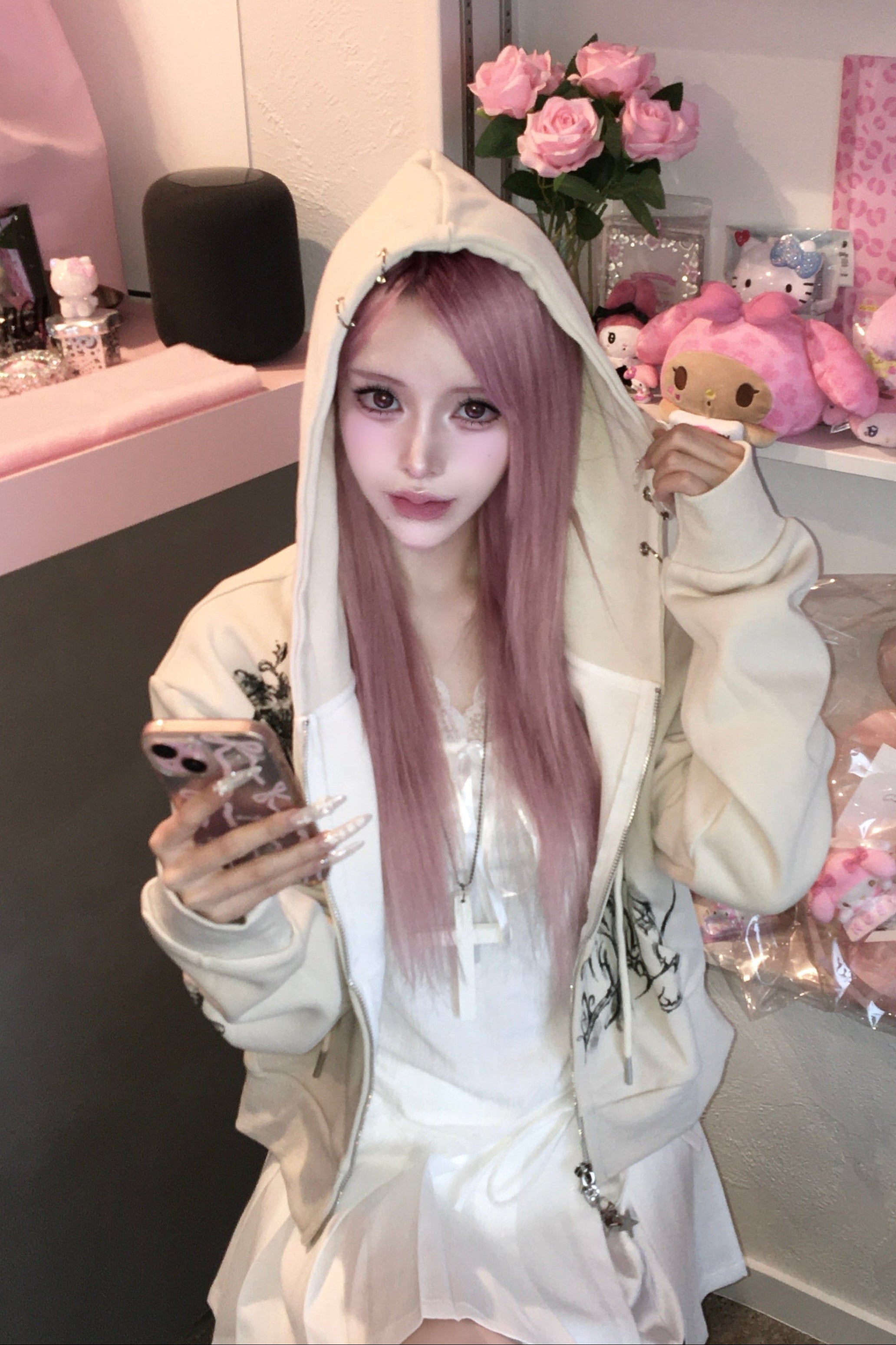 プリントゴシックデザインパーカー KR13430