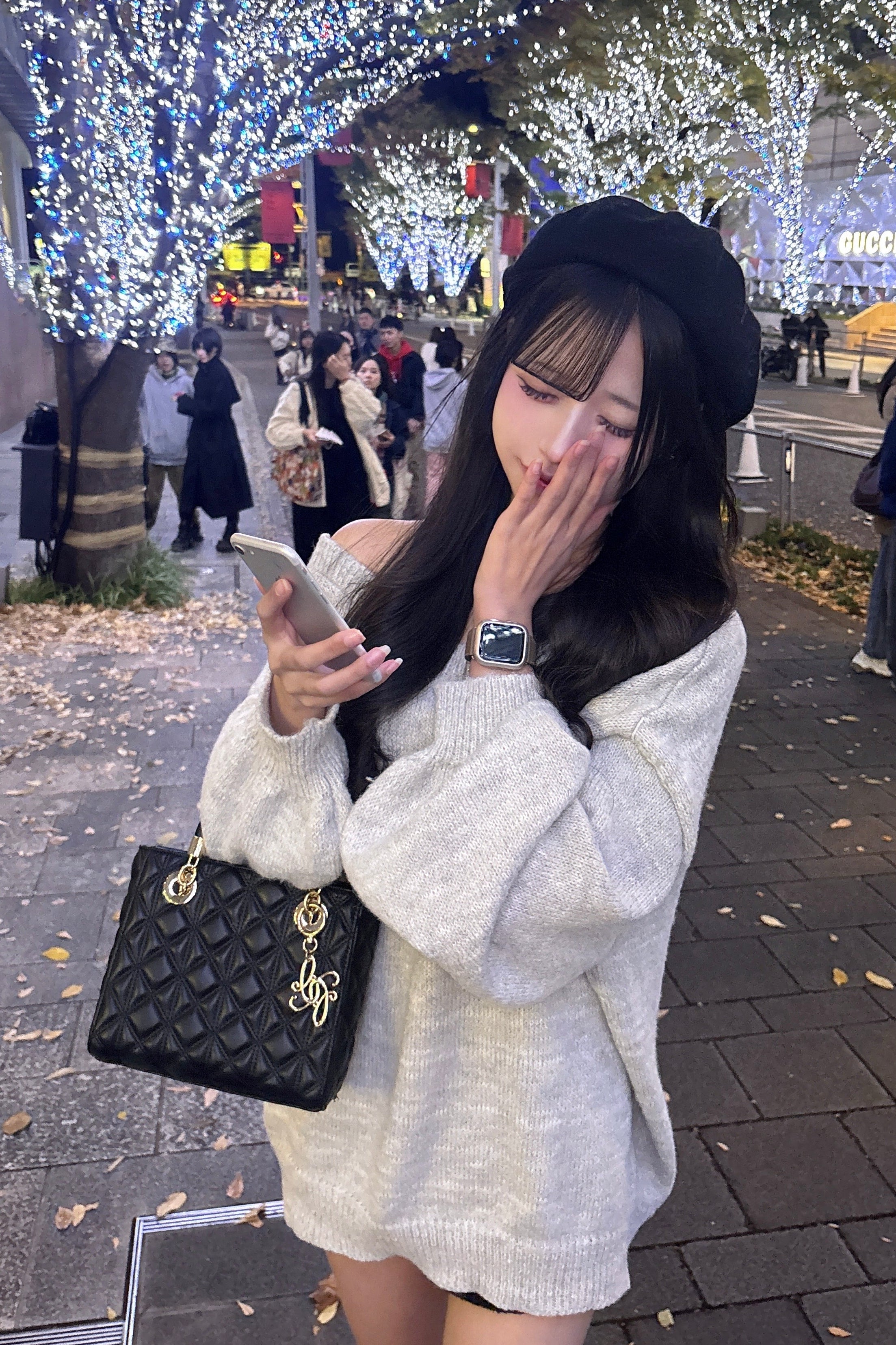 バックリボンニット KR13398