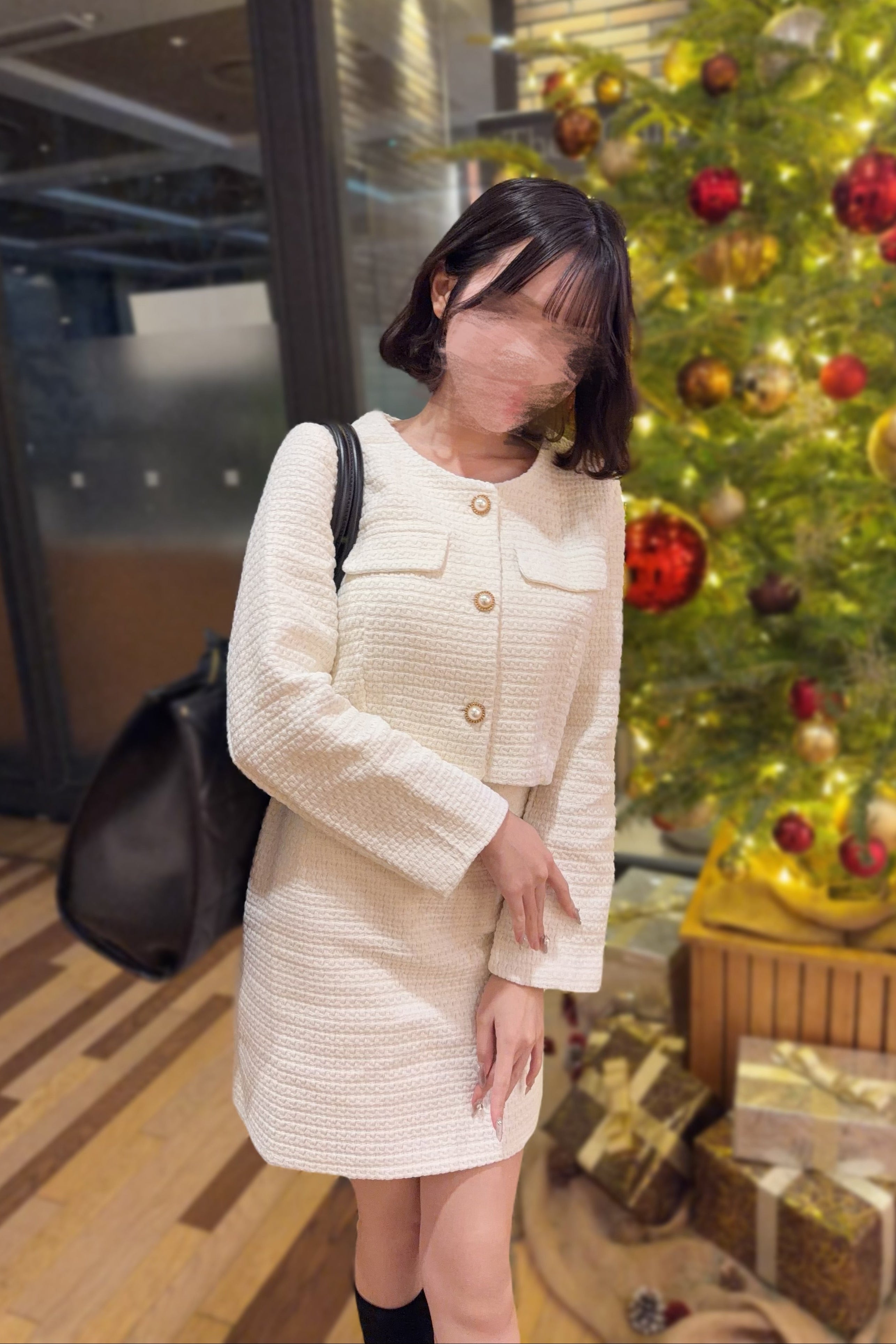 ツイードクロップドセットアップ KR13186