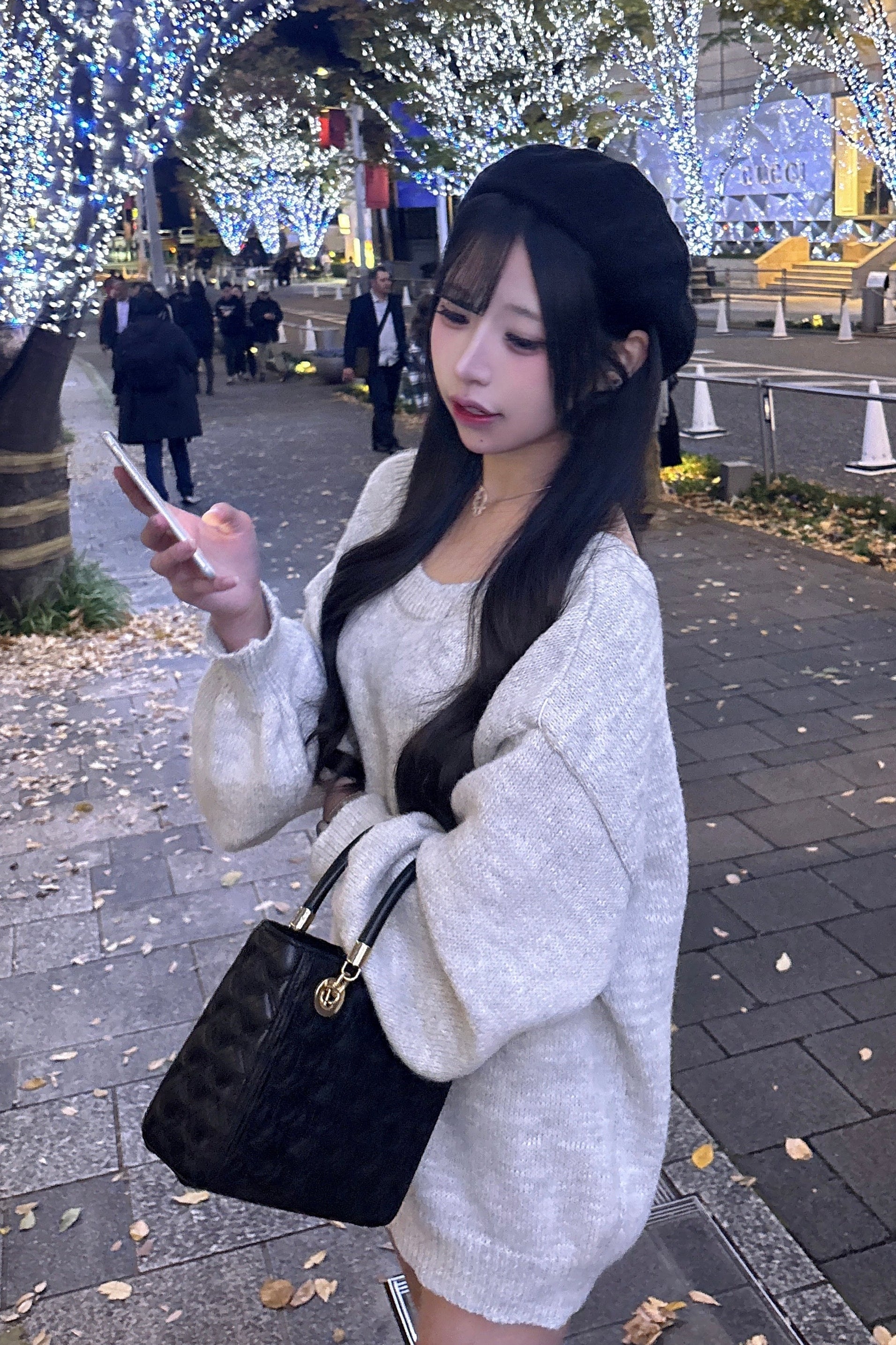 バックリボンニット KR13398