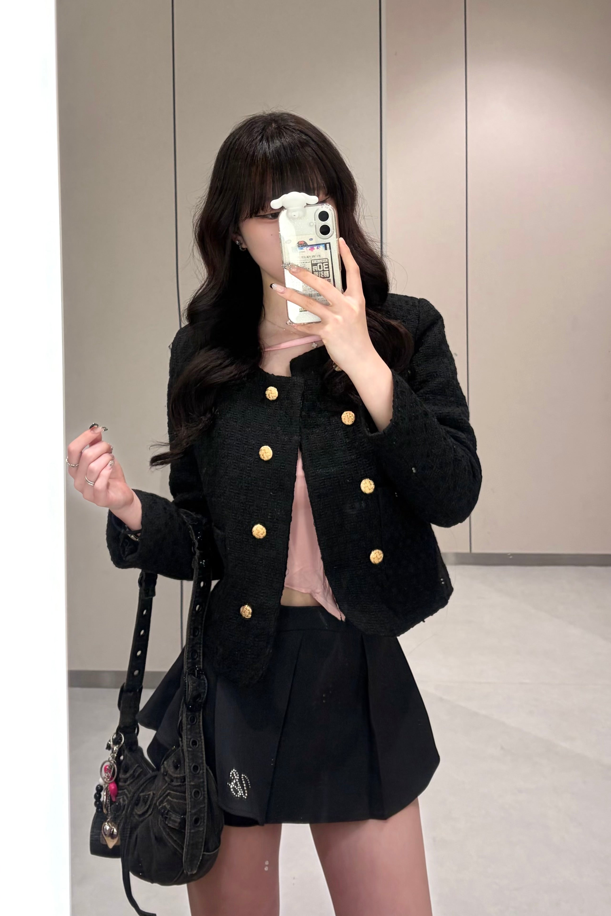 ダブルボタンツイードジャケット KR30508