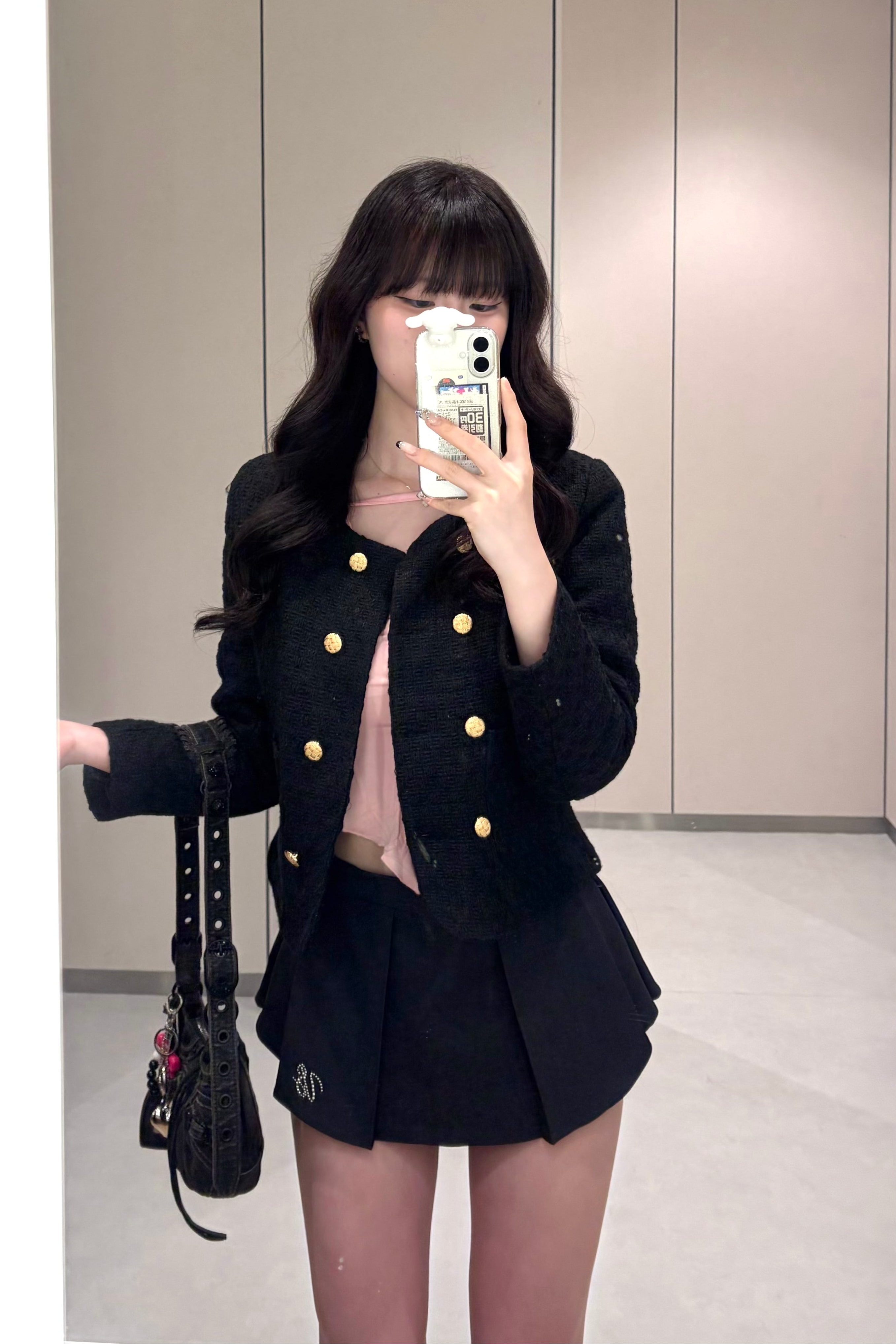 ダブルボタンツイードジャケット KR30508