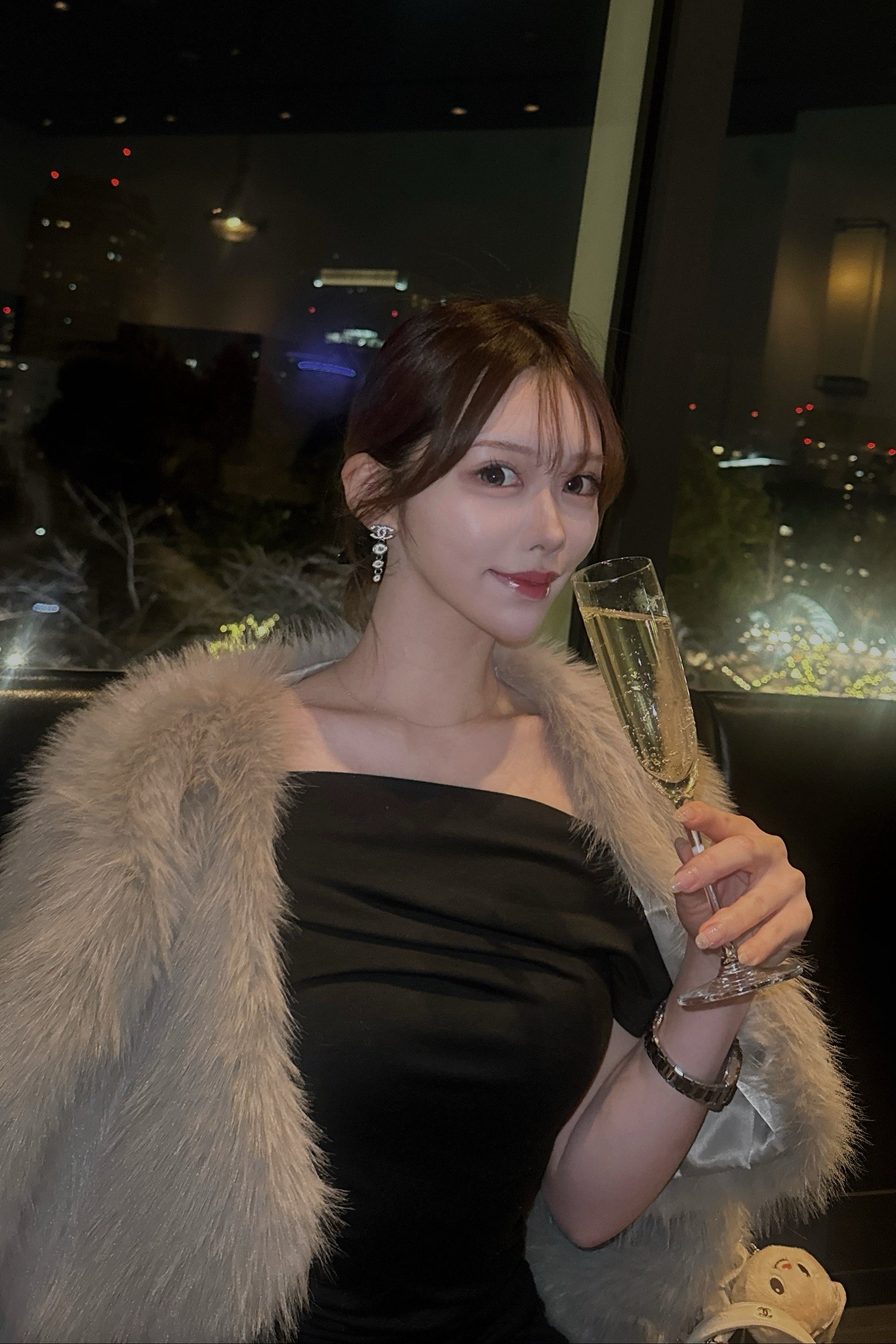 ファーショートコート KR30367