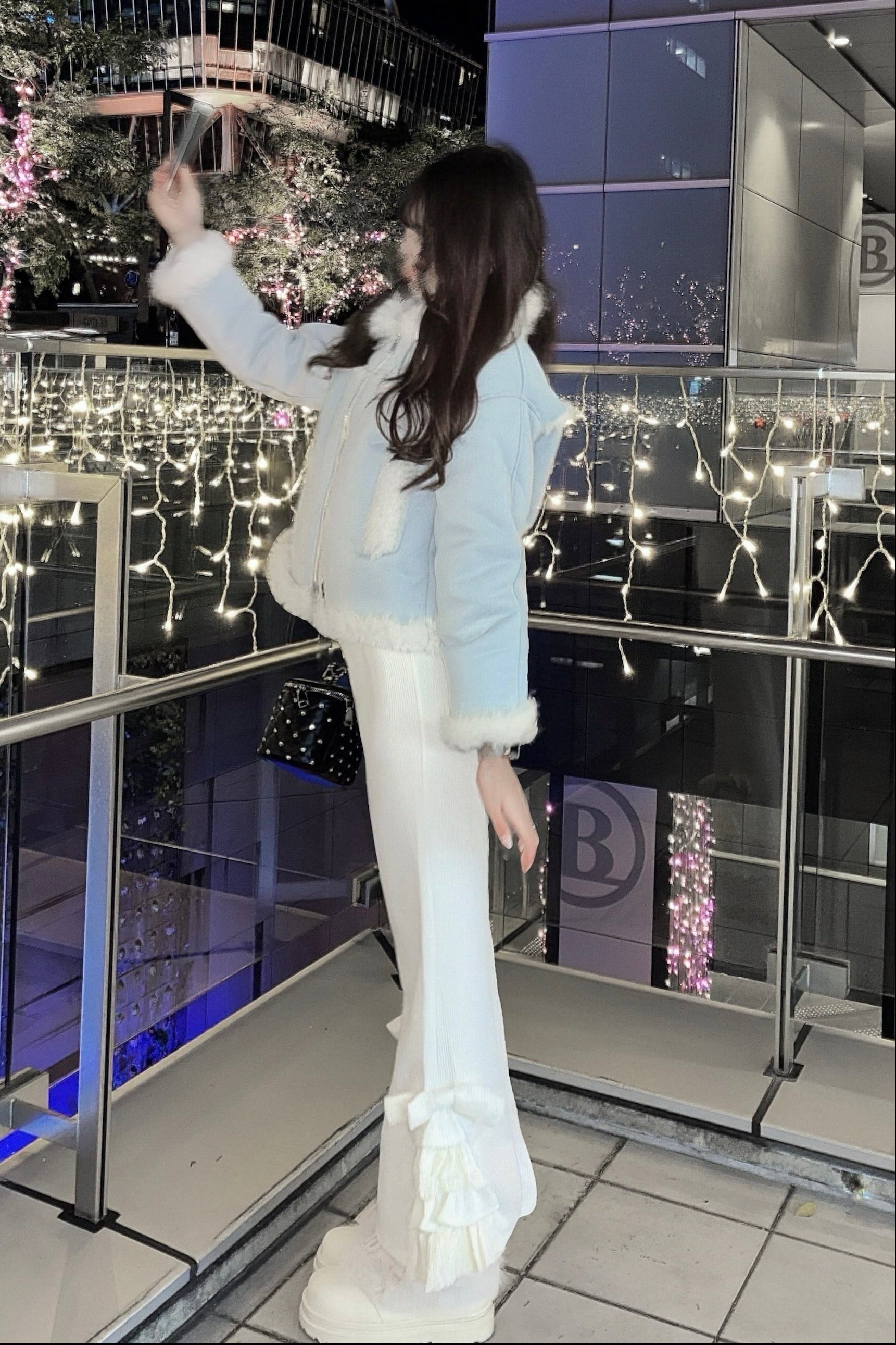 サイドリボンセミフレアスウェットパンツ KR13870