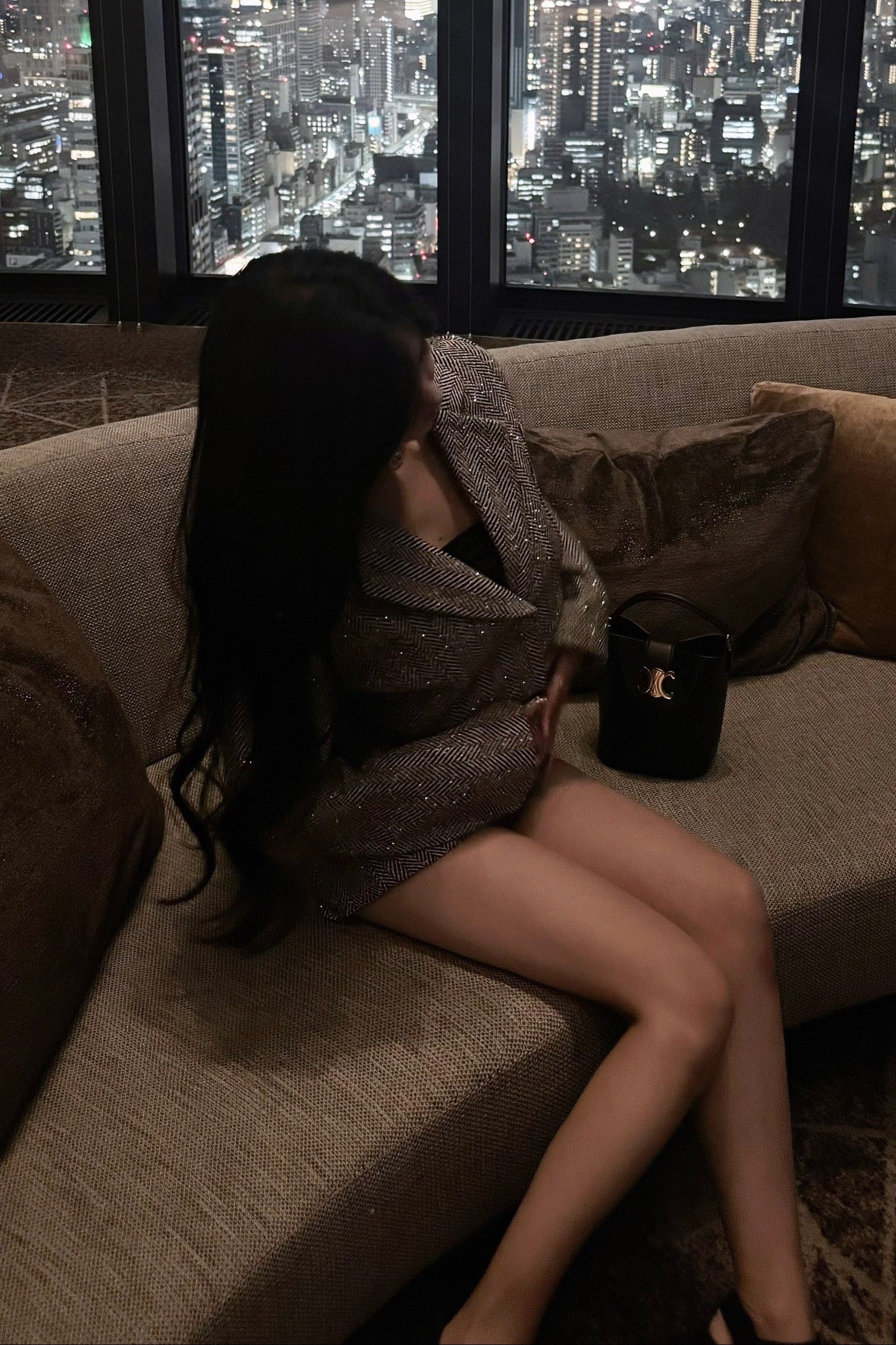 ヘリンボーンクロップドセットアップ KR13220