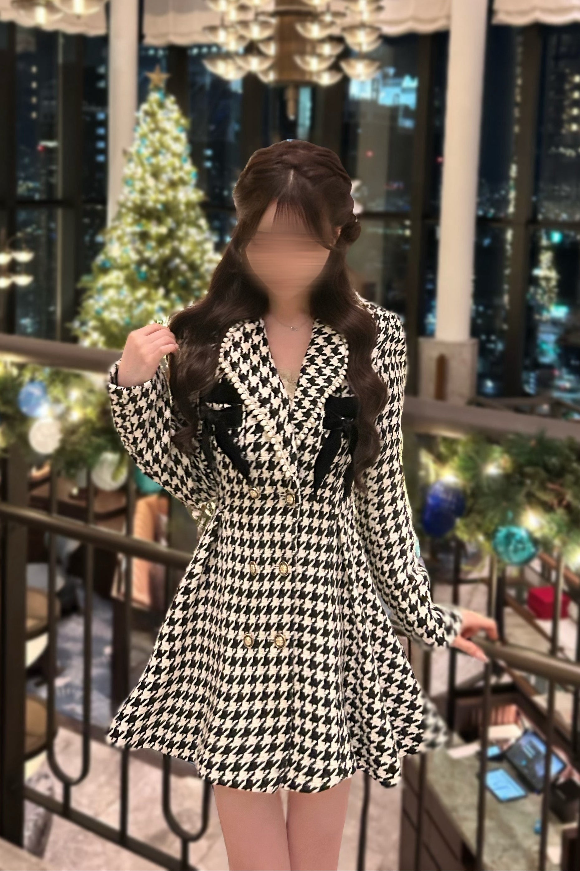 ハウンドトゥースコート KR13615