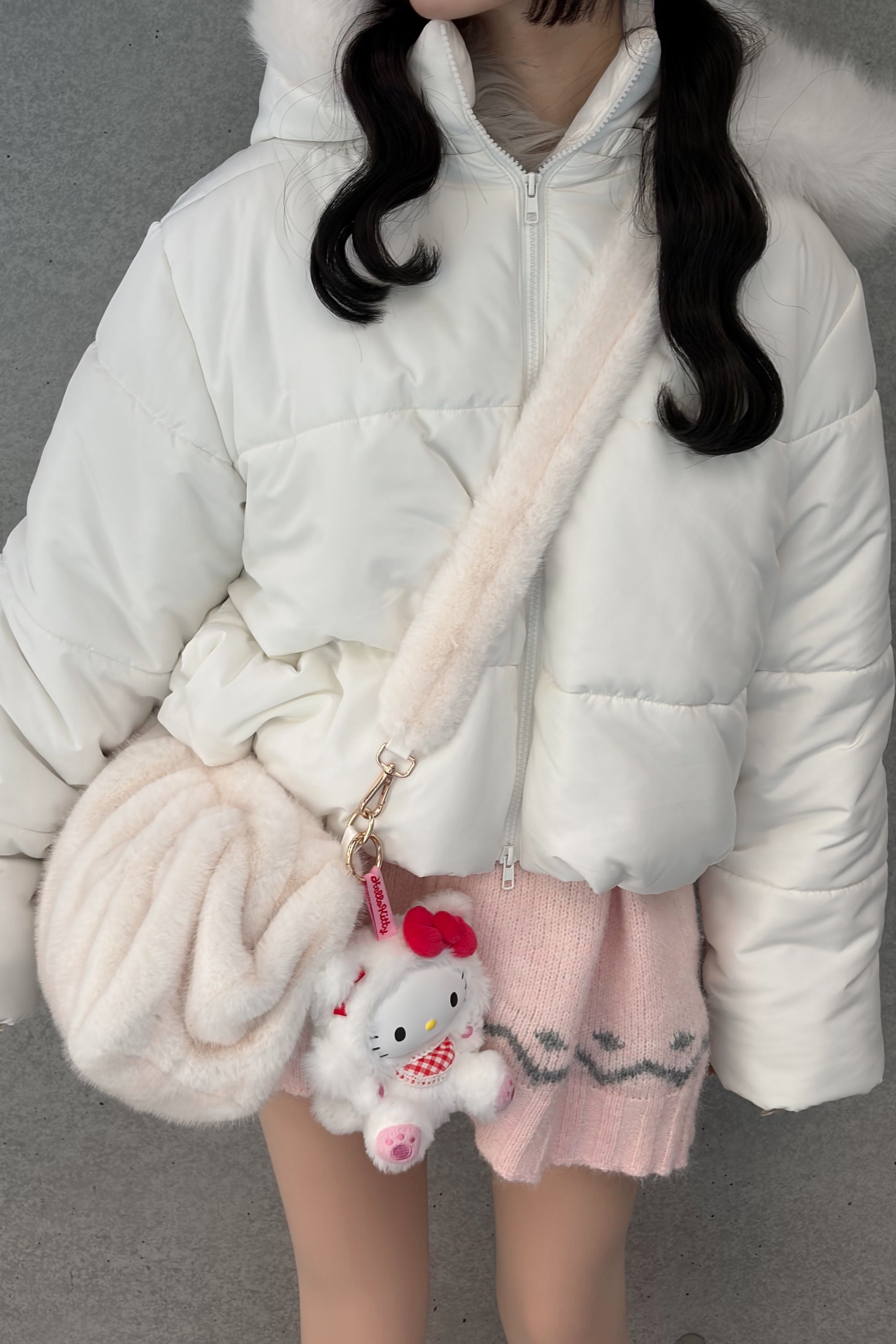 フェイクファーバッグ KR13839