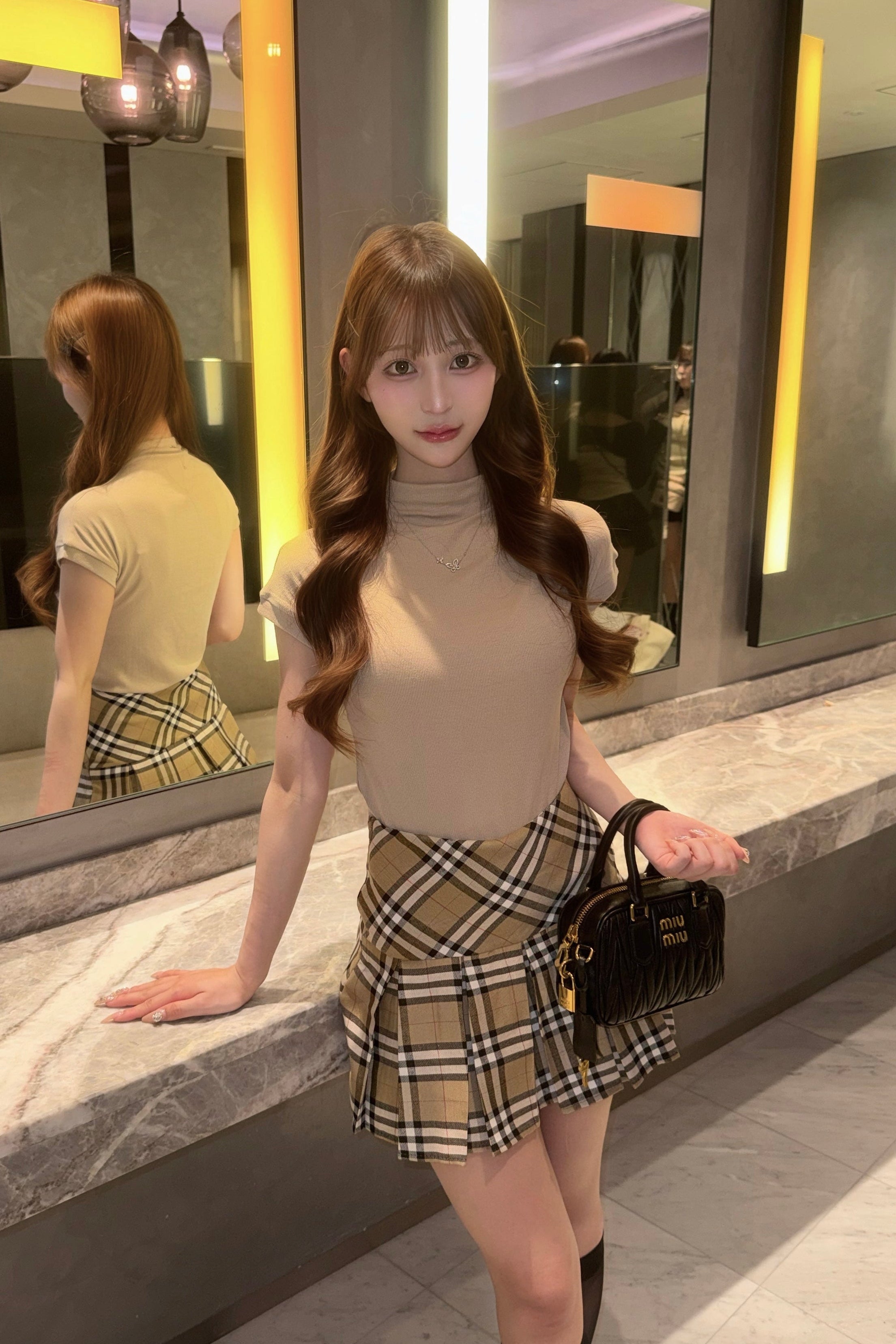 シンプルスリムTシャツ KR14539