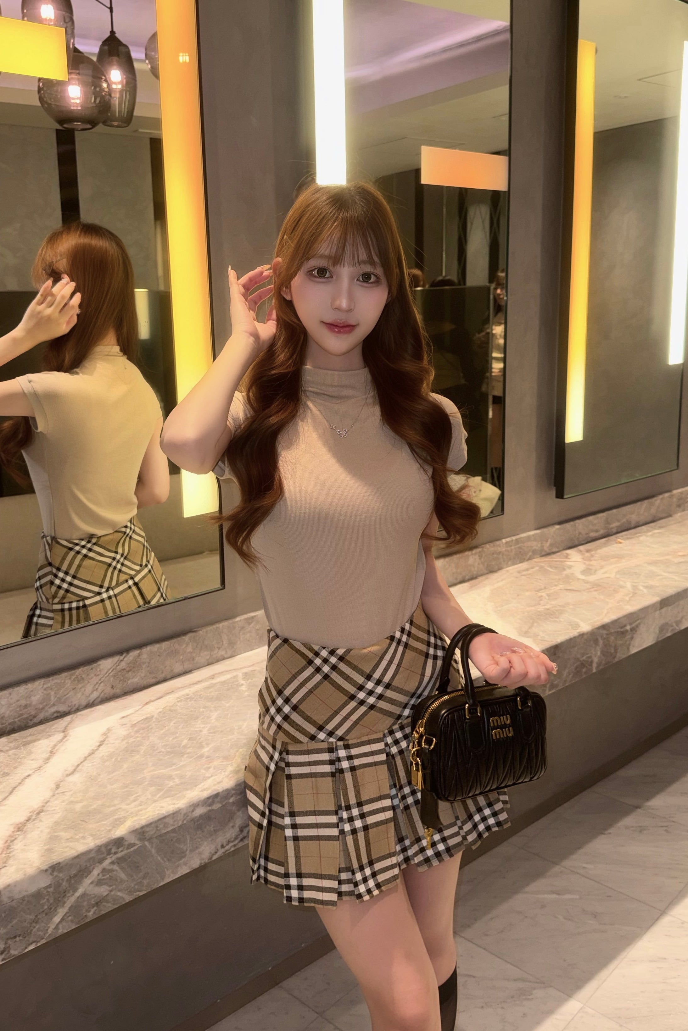 シンプルスリムTシャツ KR14539