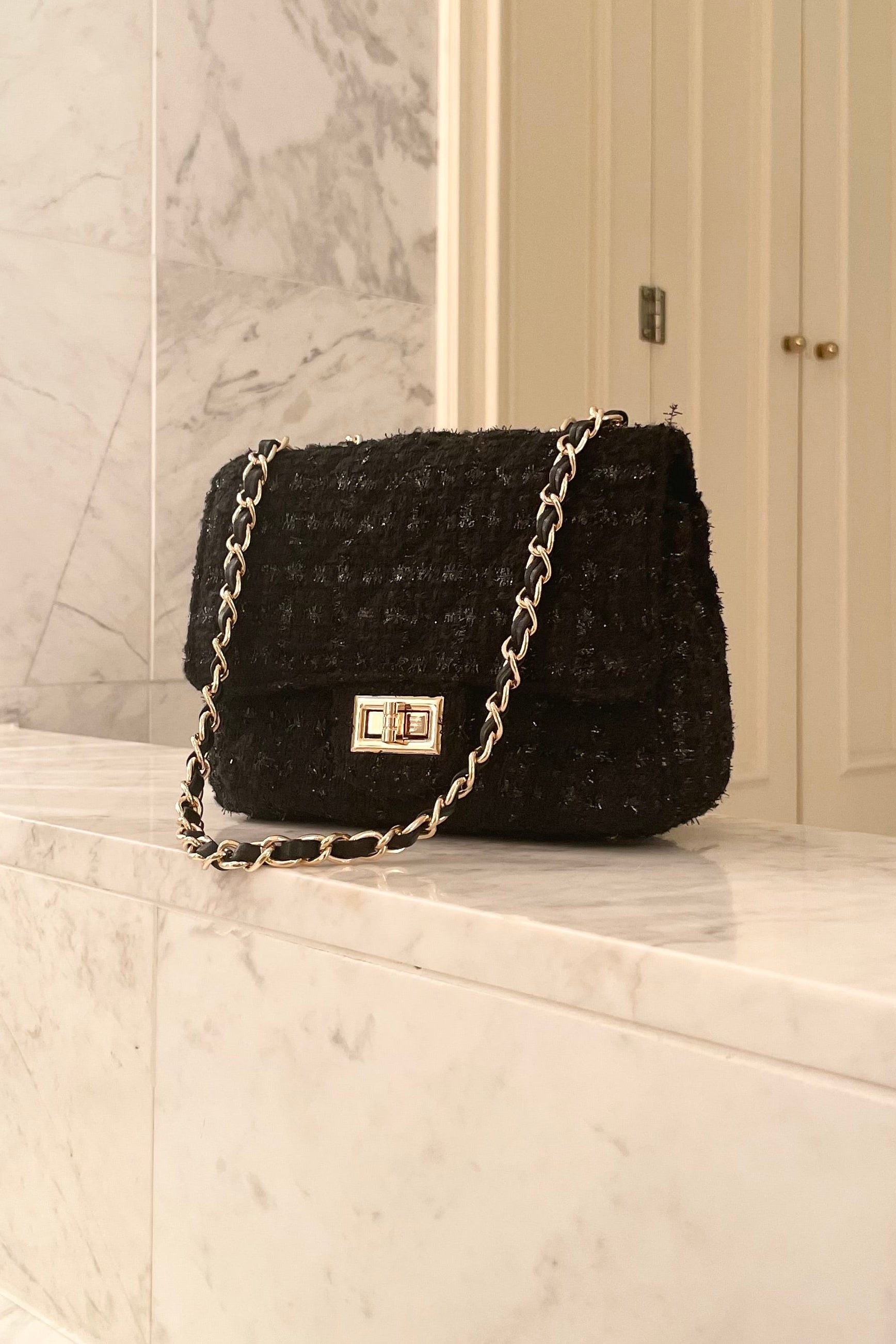 ツイードチェーンミニバッグ KR14058