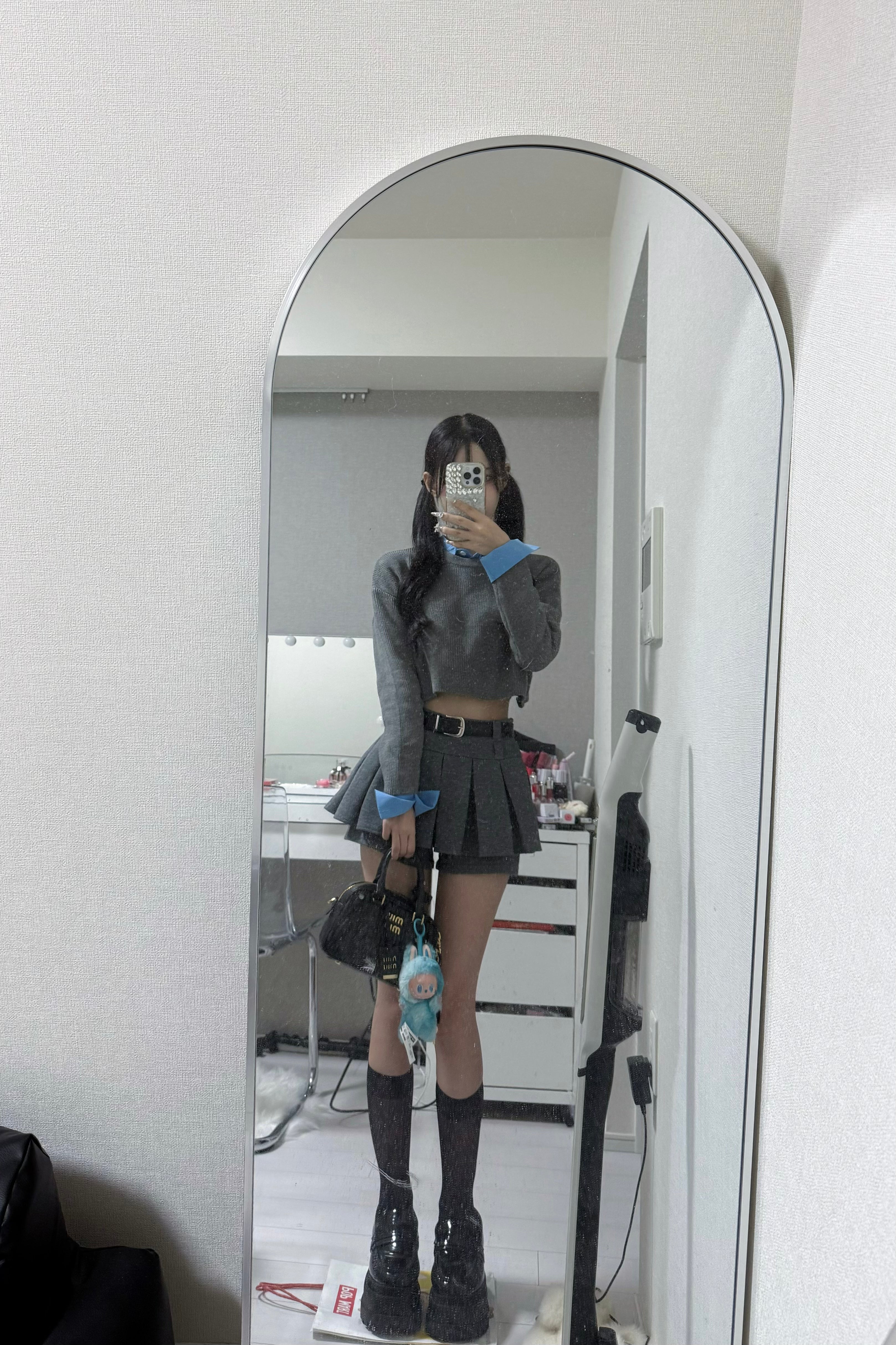 ボックスプリーツデザインスカート KR10190