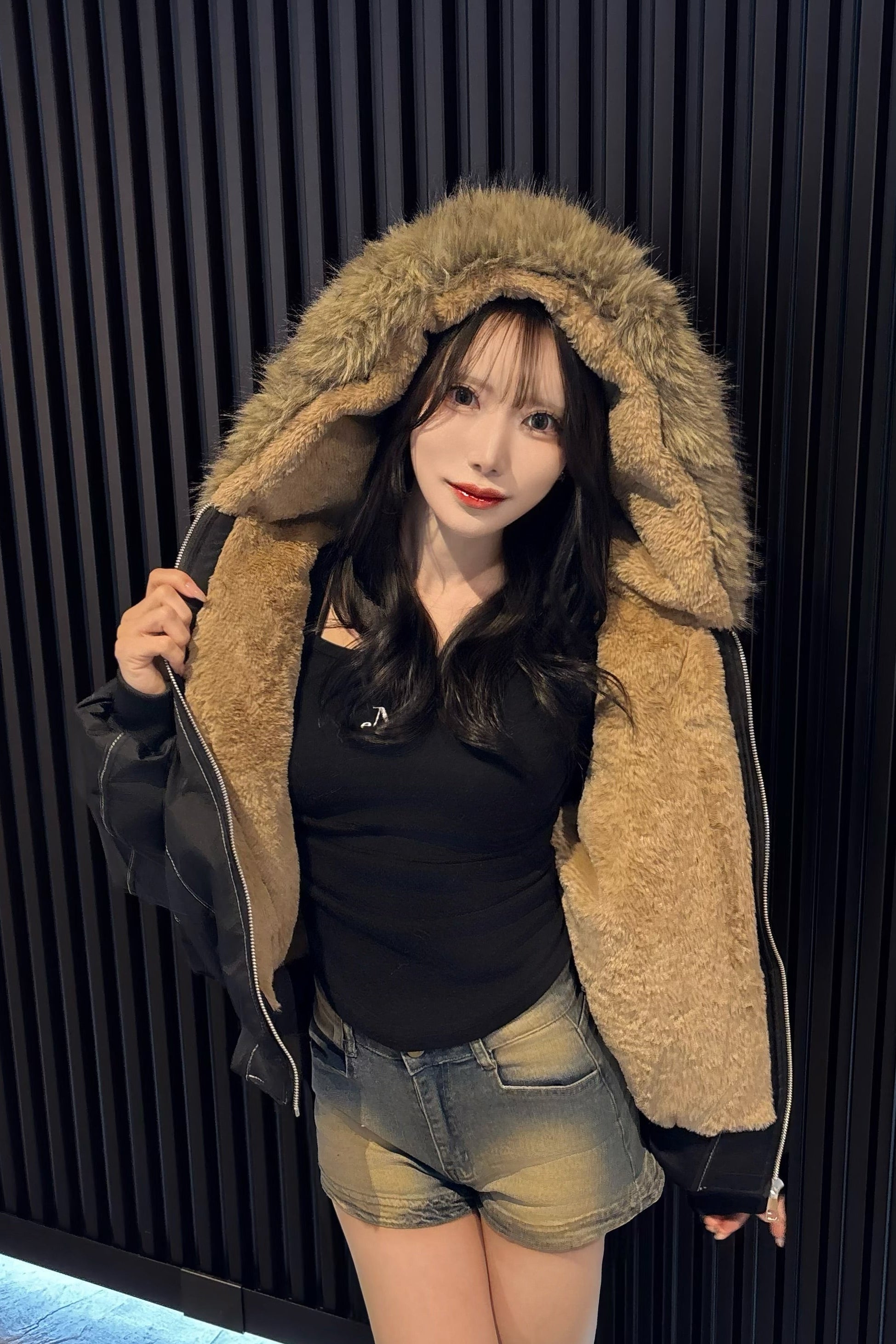 フードファーツキブルゾン KR30145