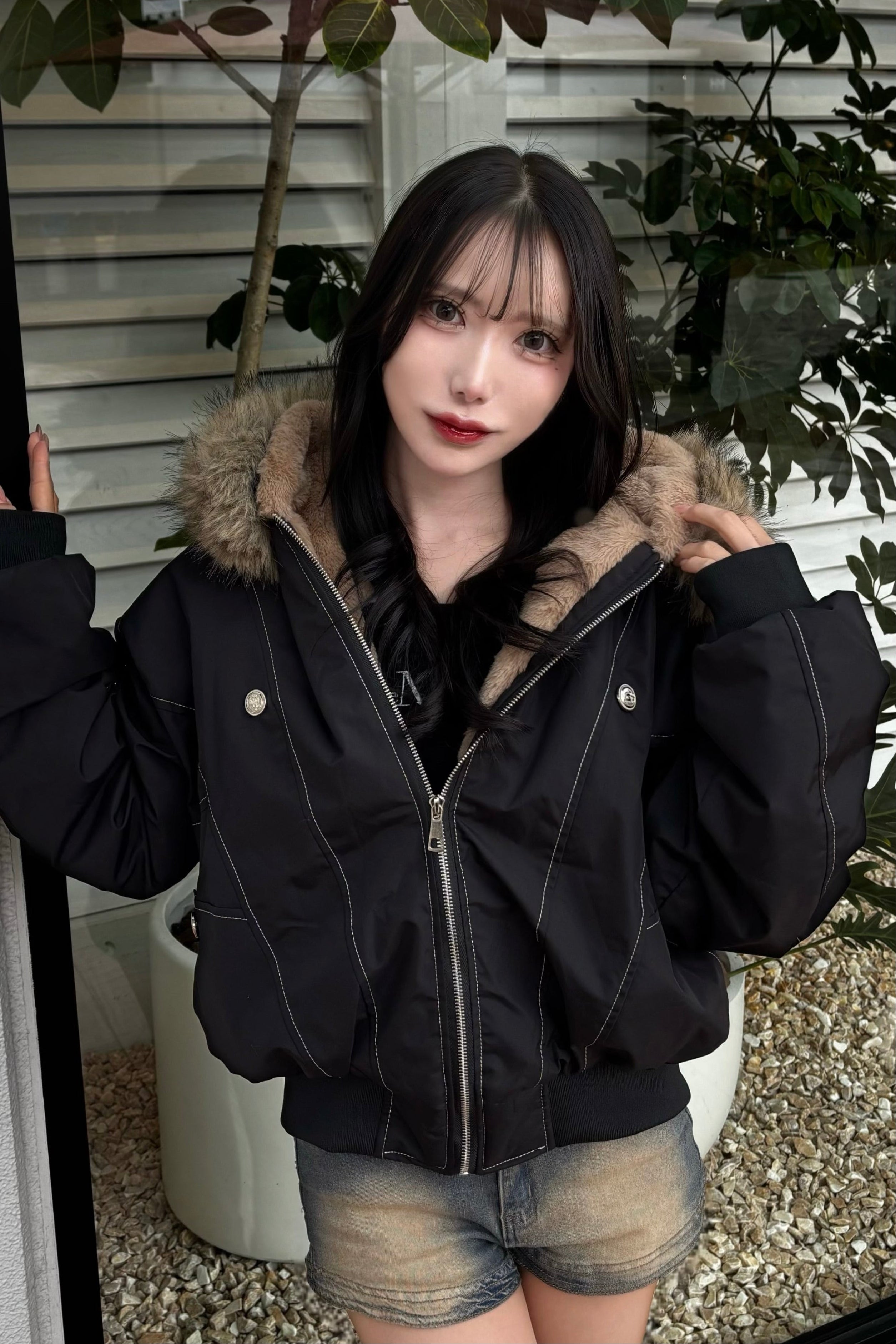 フードファーツキブルゾン KR30145