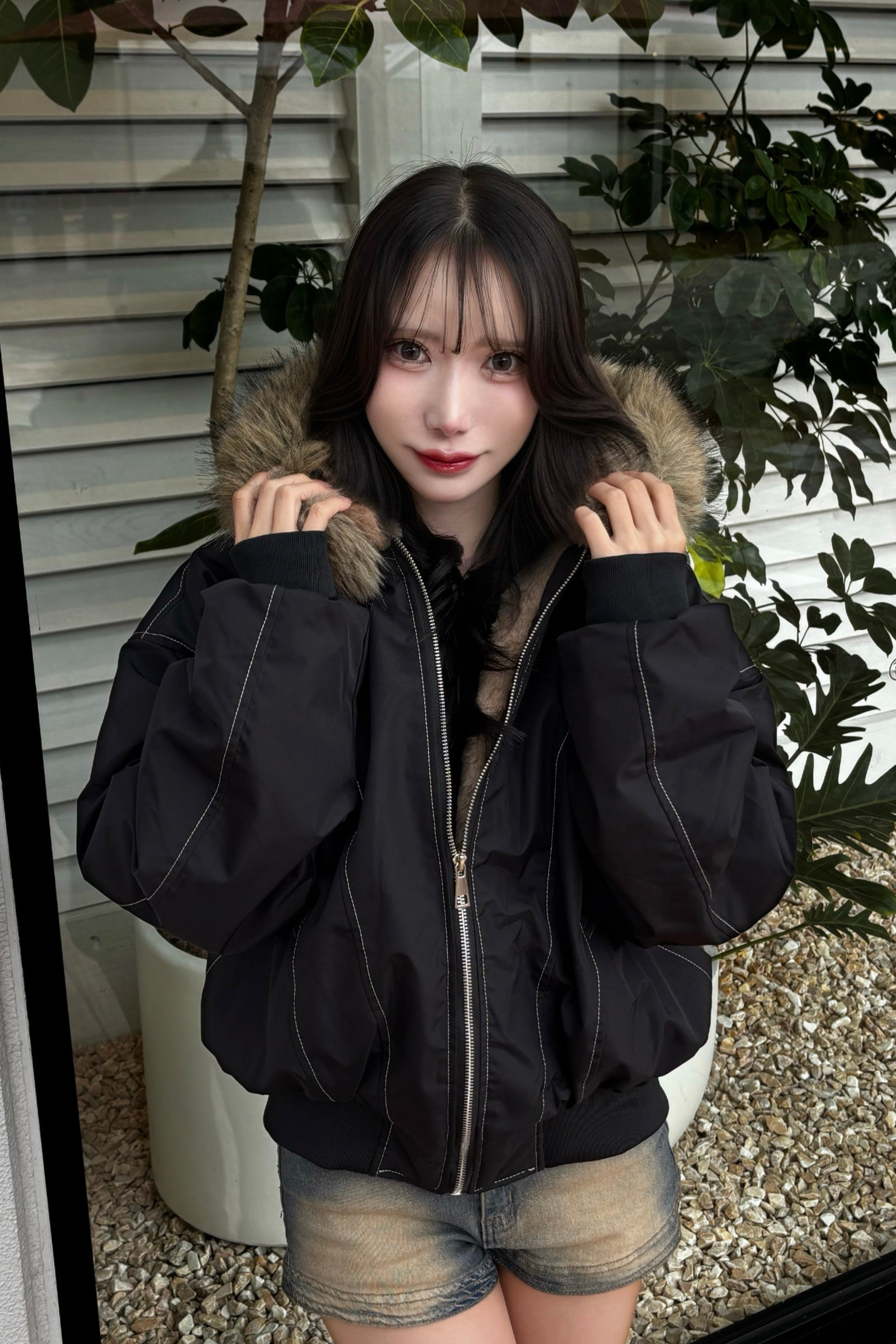 フードファーツキブルゾン KR30145