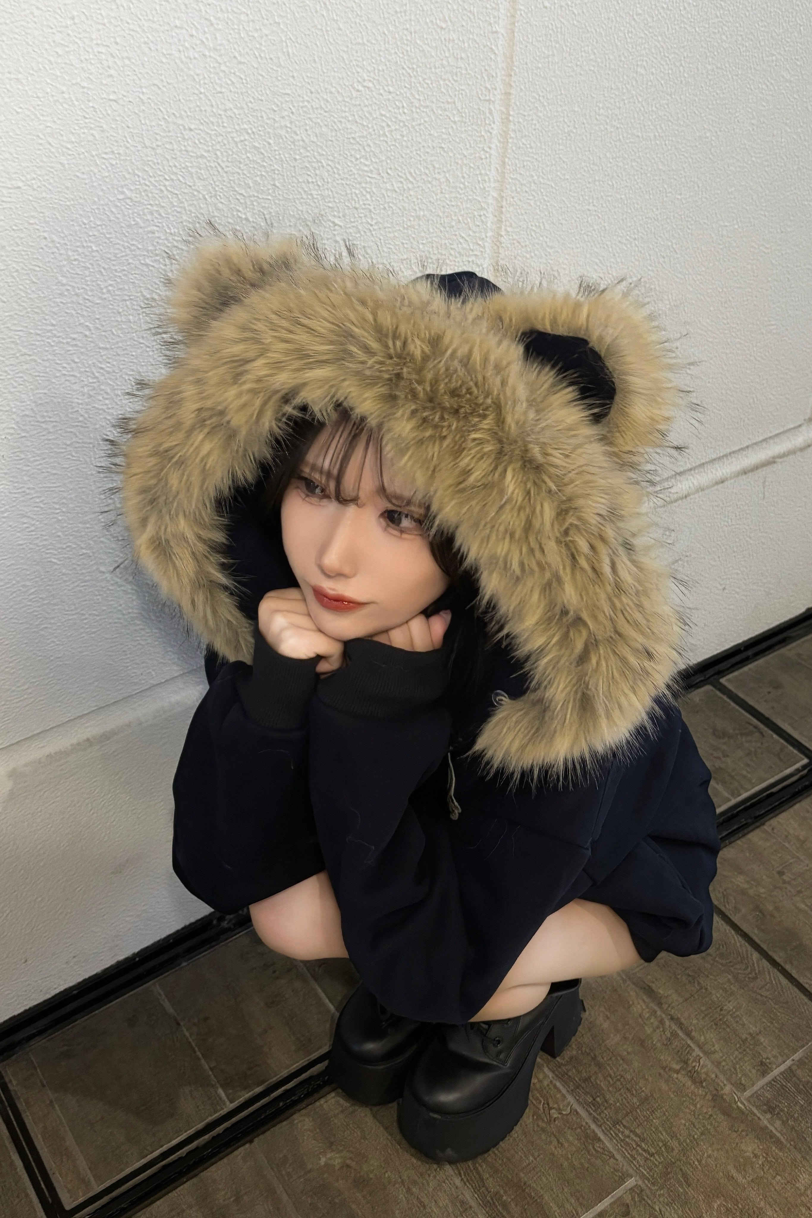 クマミミスウェットブルゾン KR30144