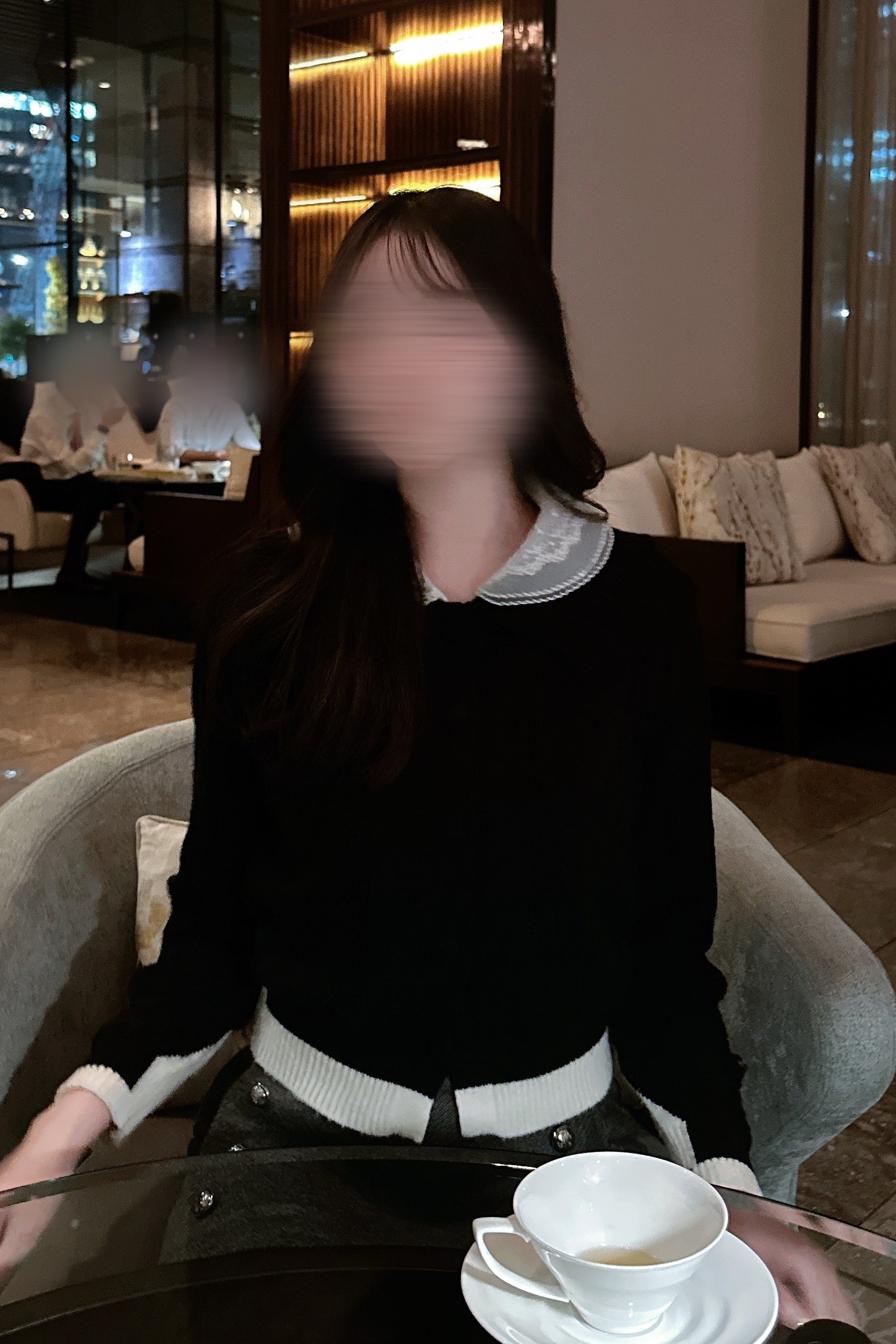 バイカラーフレンチニットKR13519