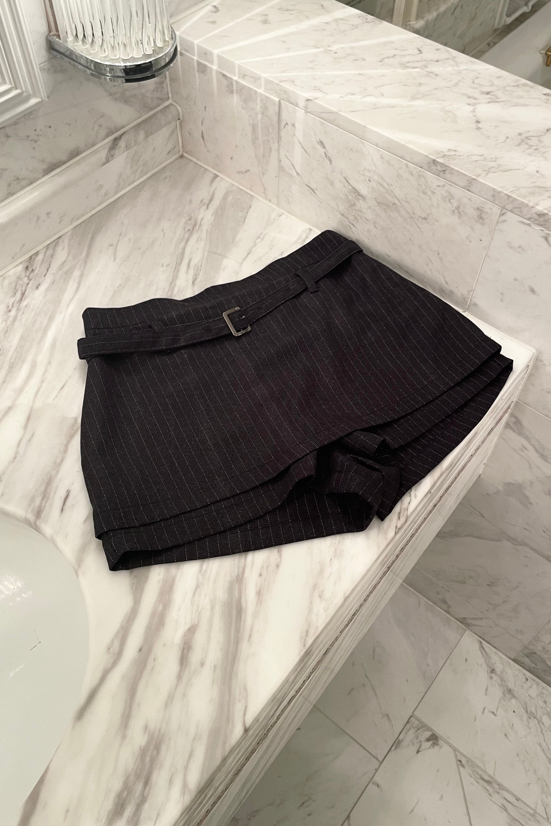 ストライプミニスカートパンツ KR14056