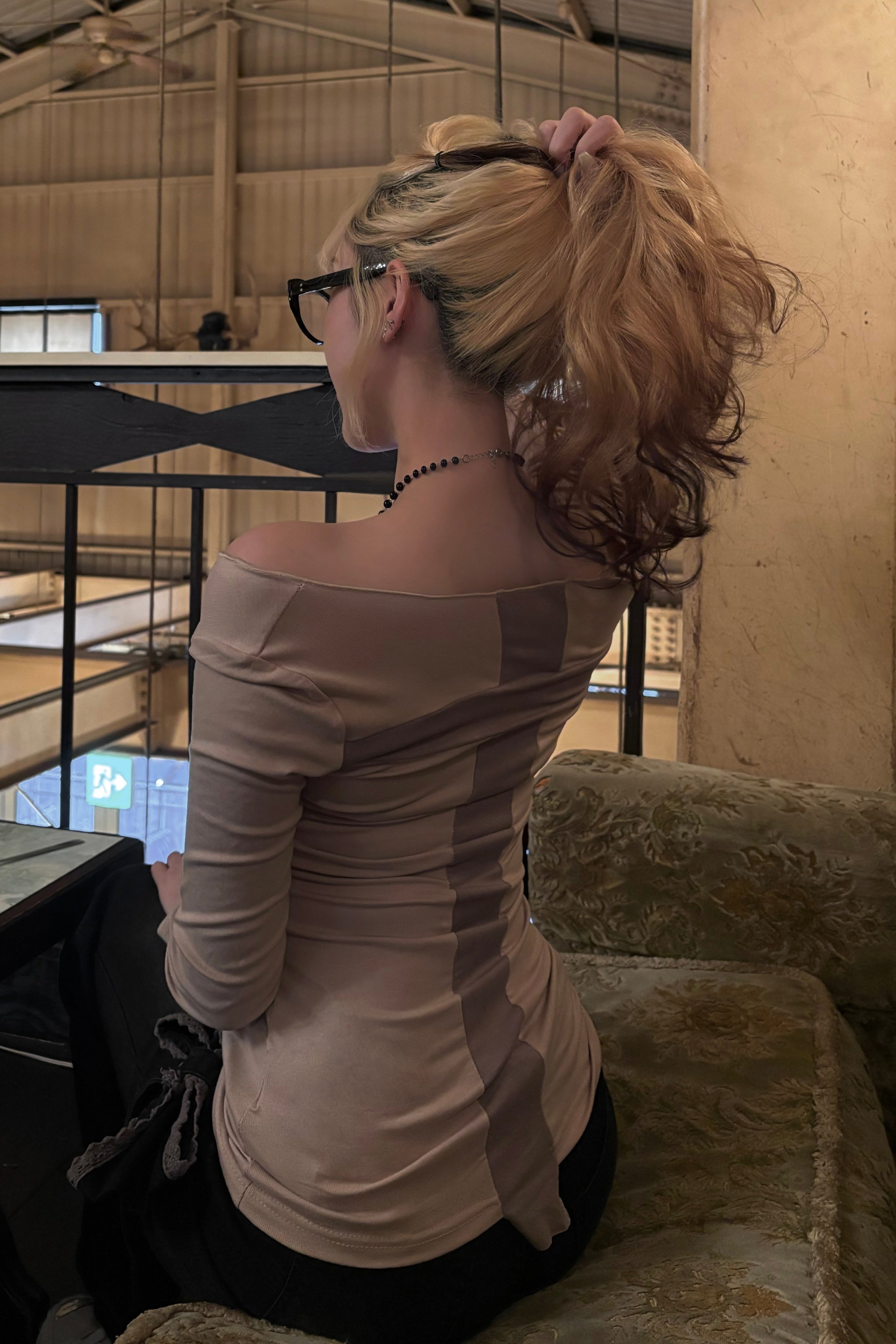 バッククロスロングTシャツ KR14667