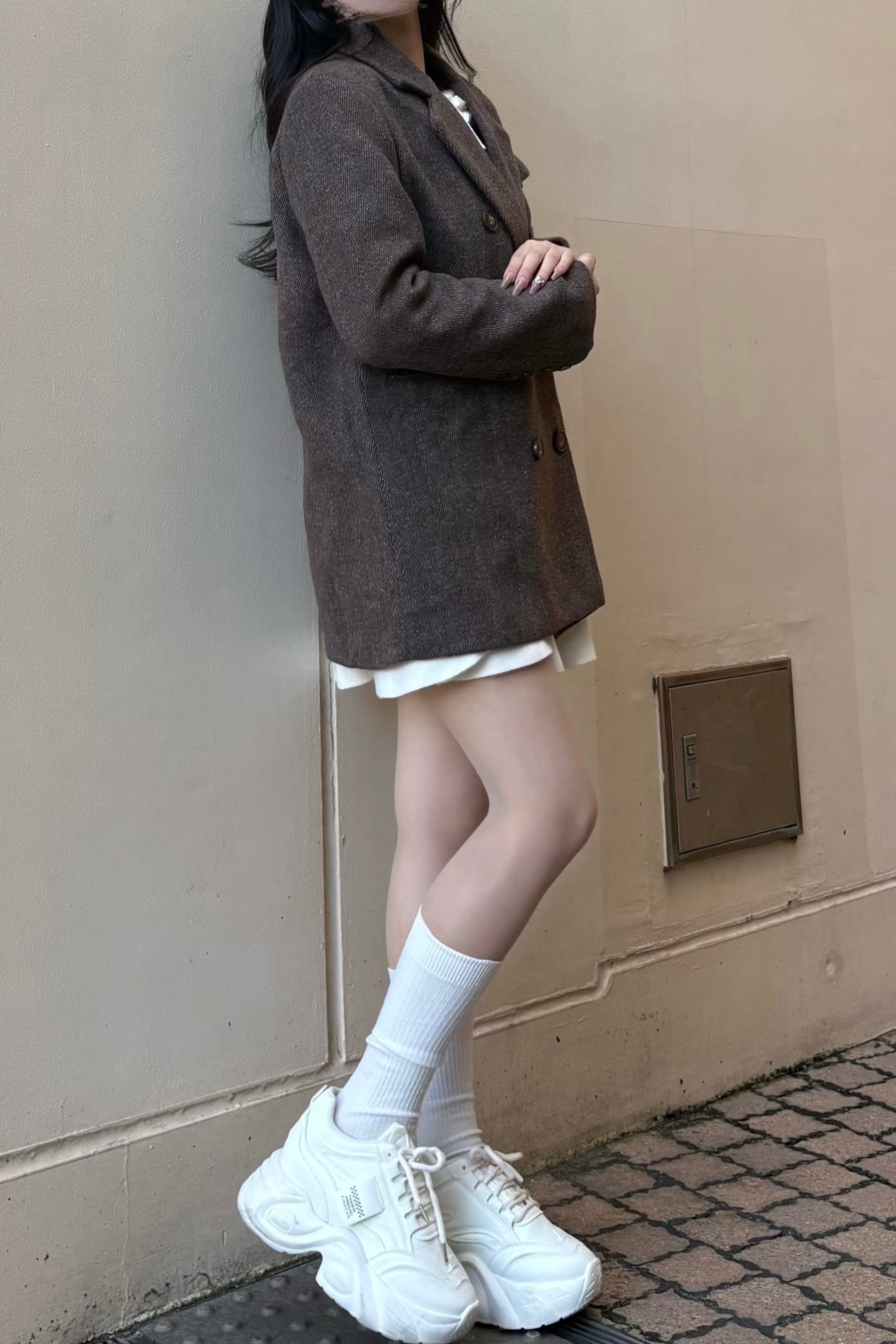 ダブルブレストロングコート KR30060