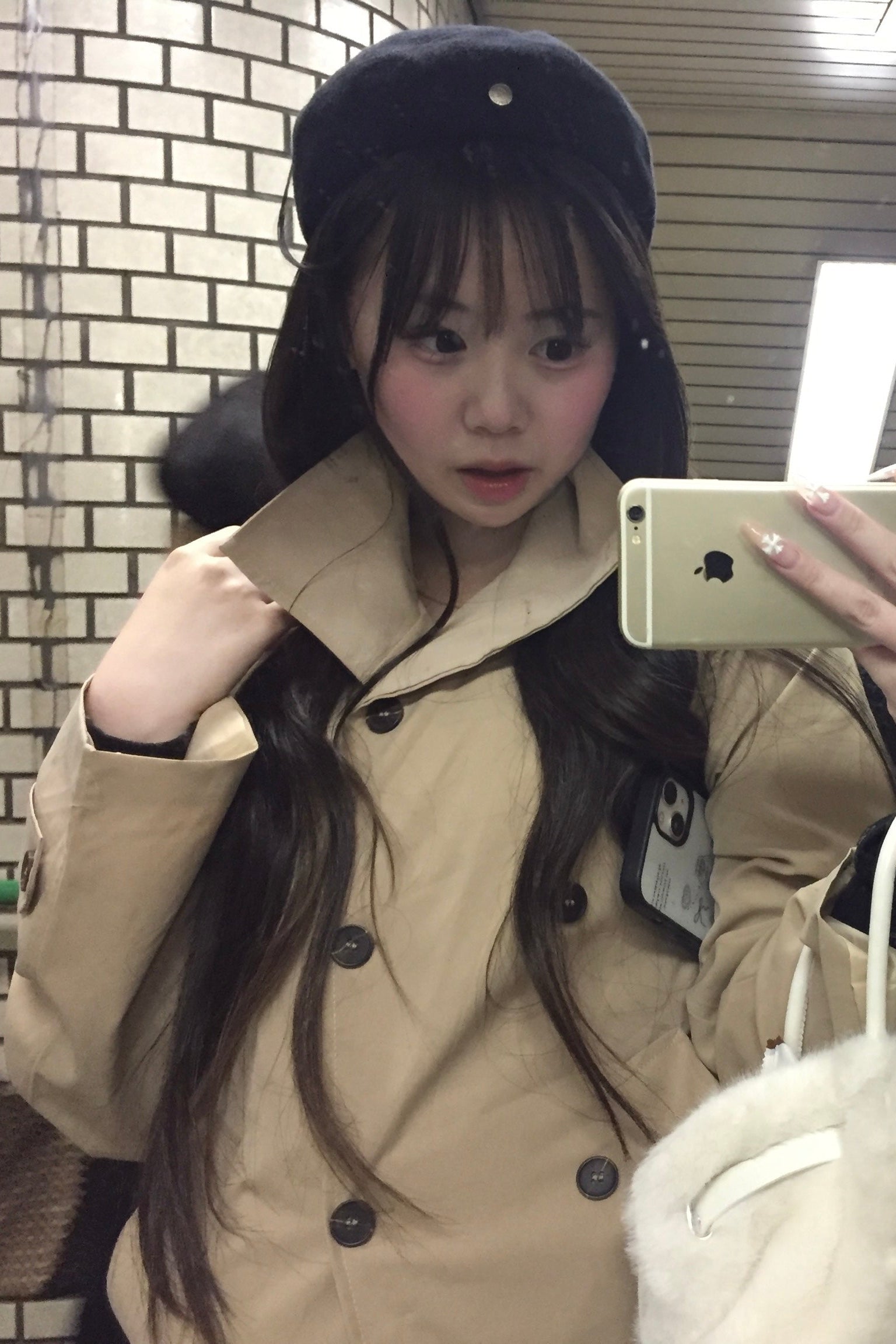 フェイクファーベルトバッグ KR14165