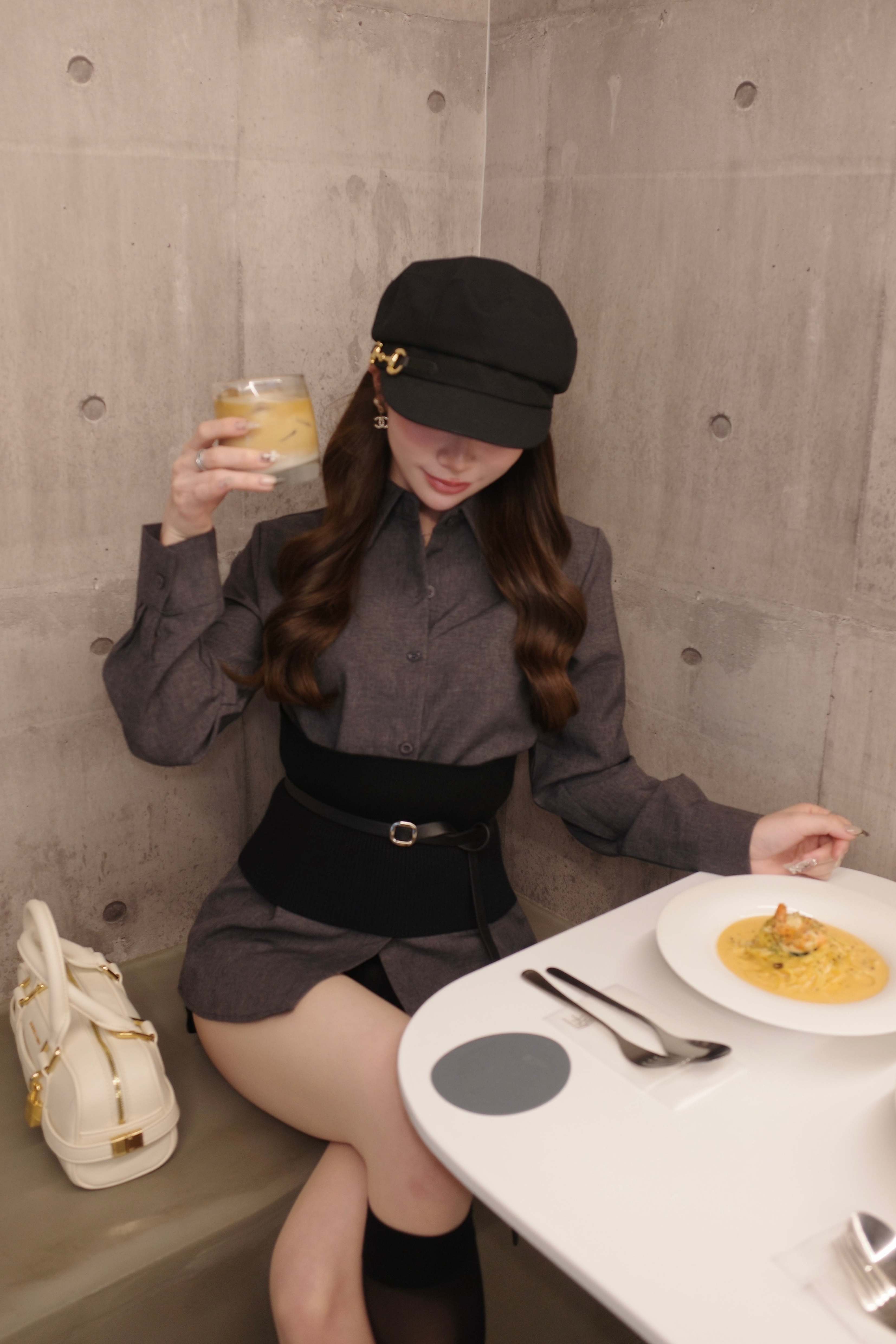 ウエストシェイプドッキングシャツ KR14027