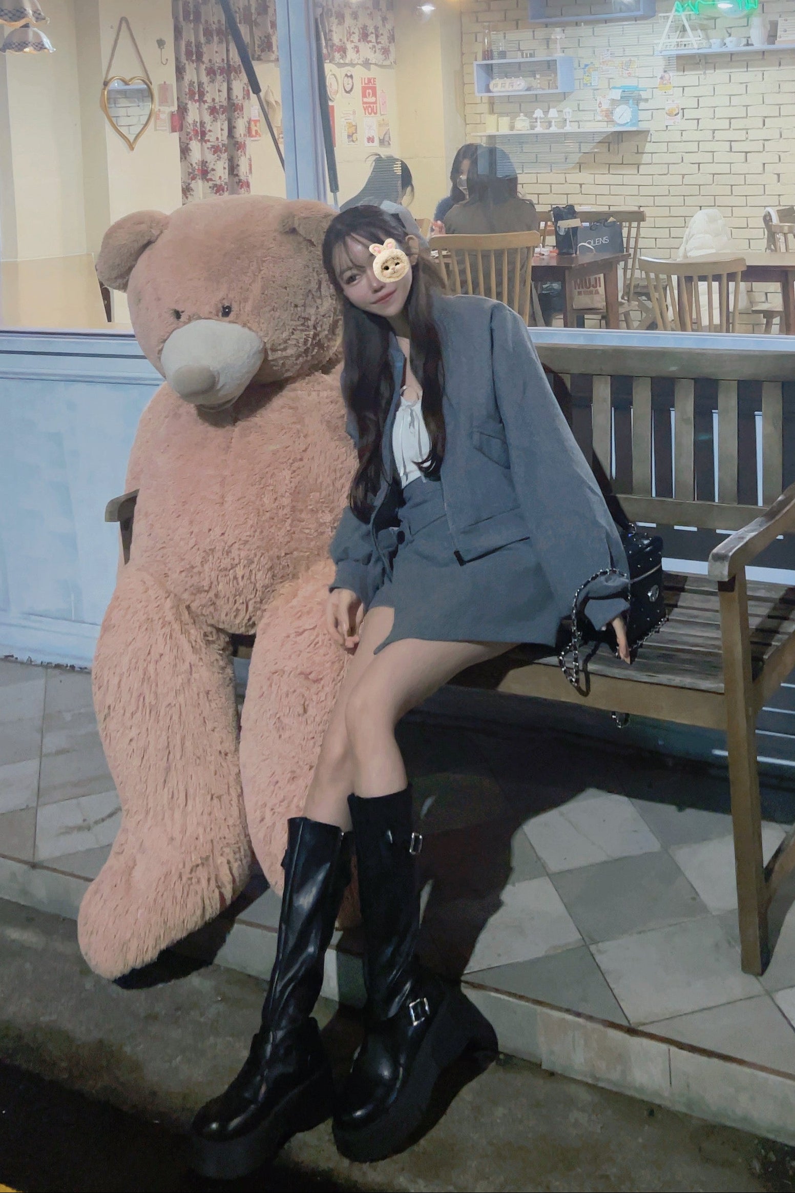 クロップドジップセットアップ KR13372