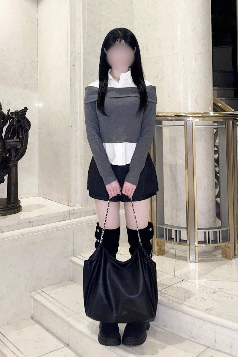 レザーチェーントートバッグ KR14071