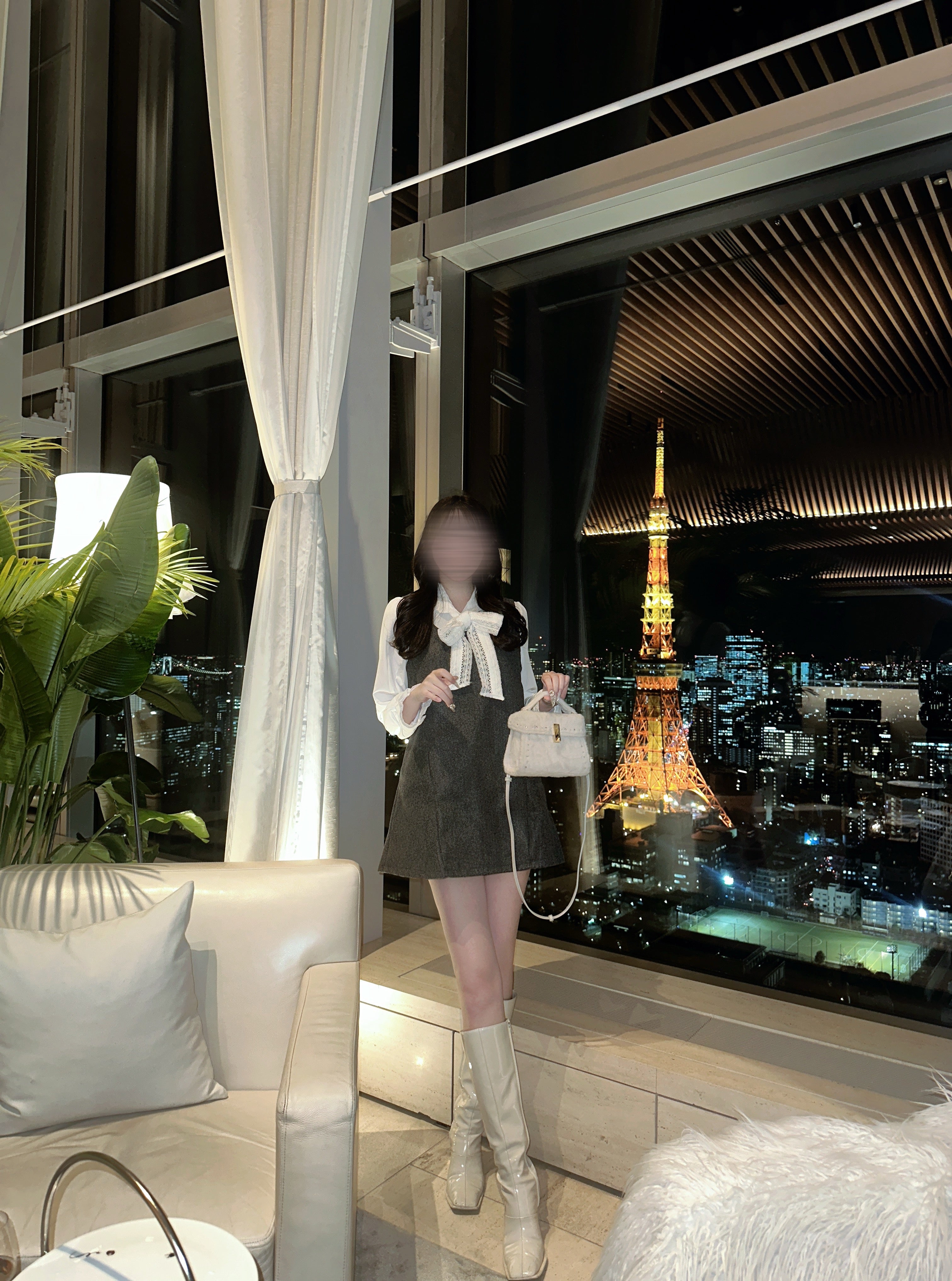 レースリボンフレンチミニワンピース KR13808