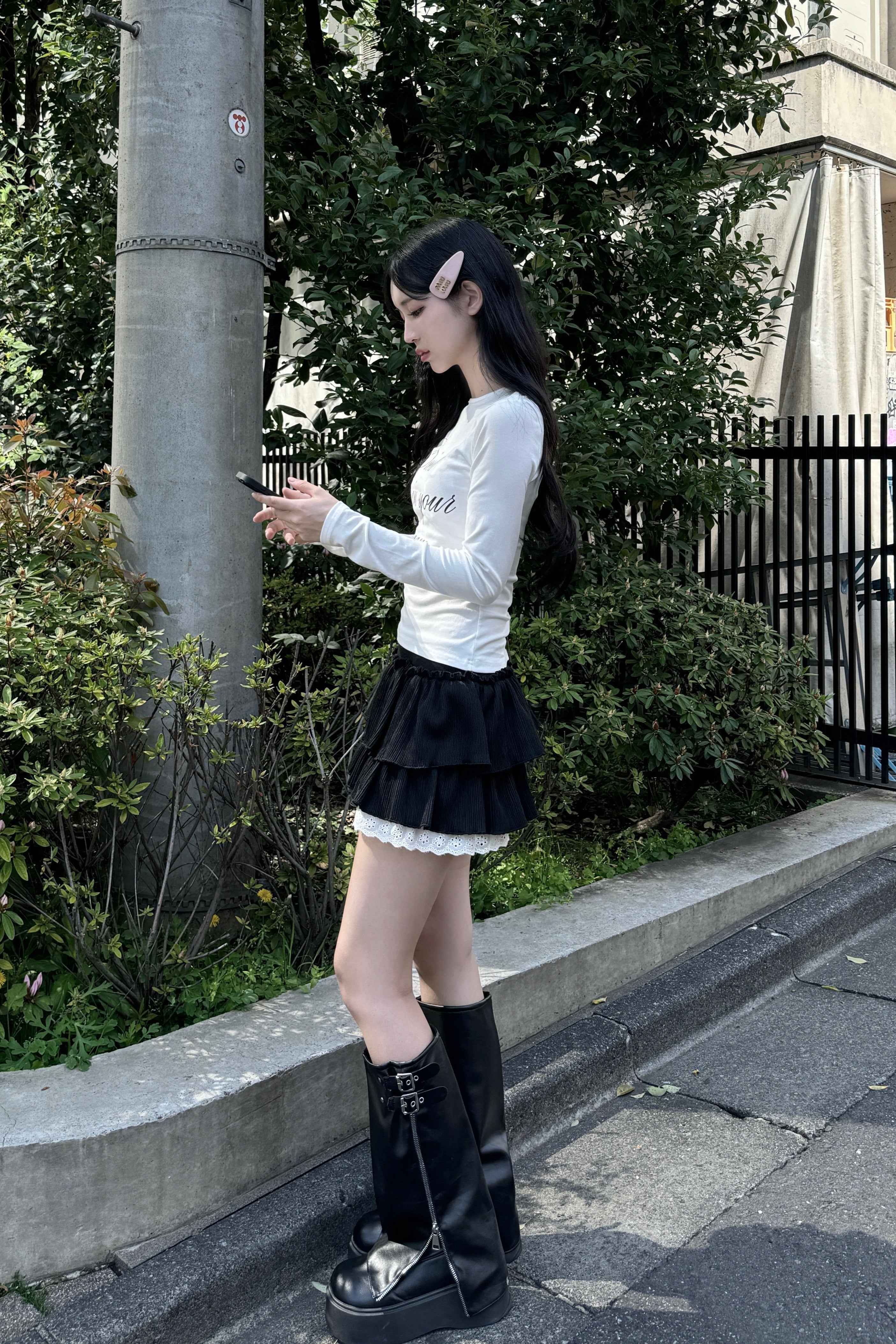 flir race tiered skirt KR10028