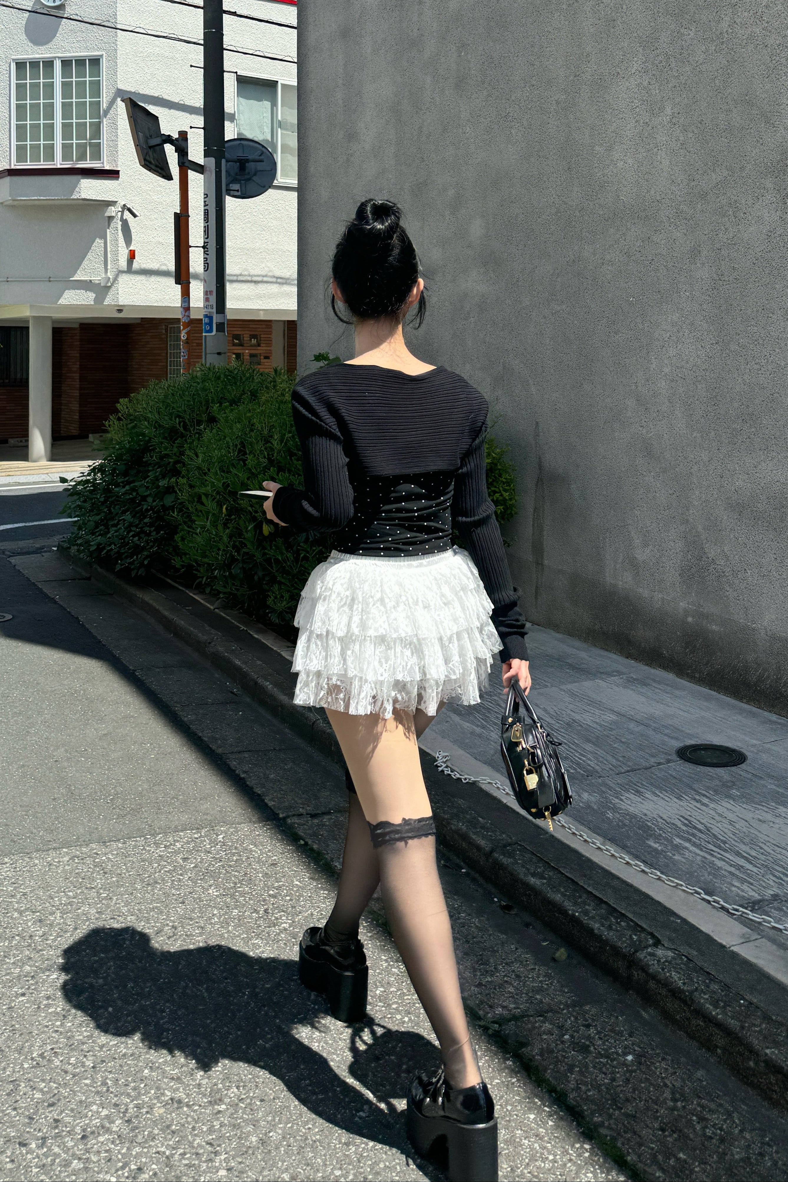 flower chiffon skirt KR10025