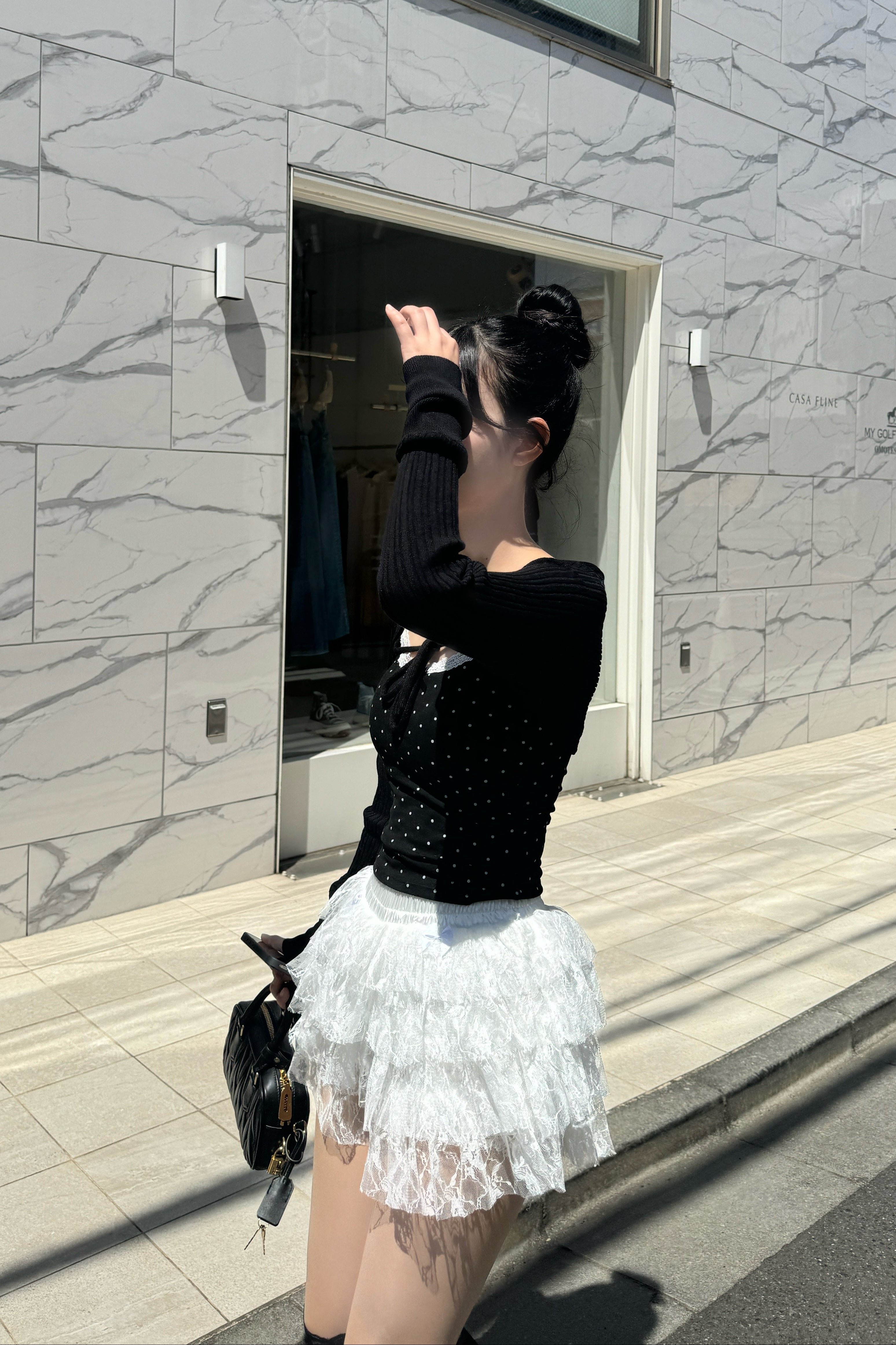 flower chiffon skirt KR10025