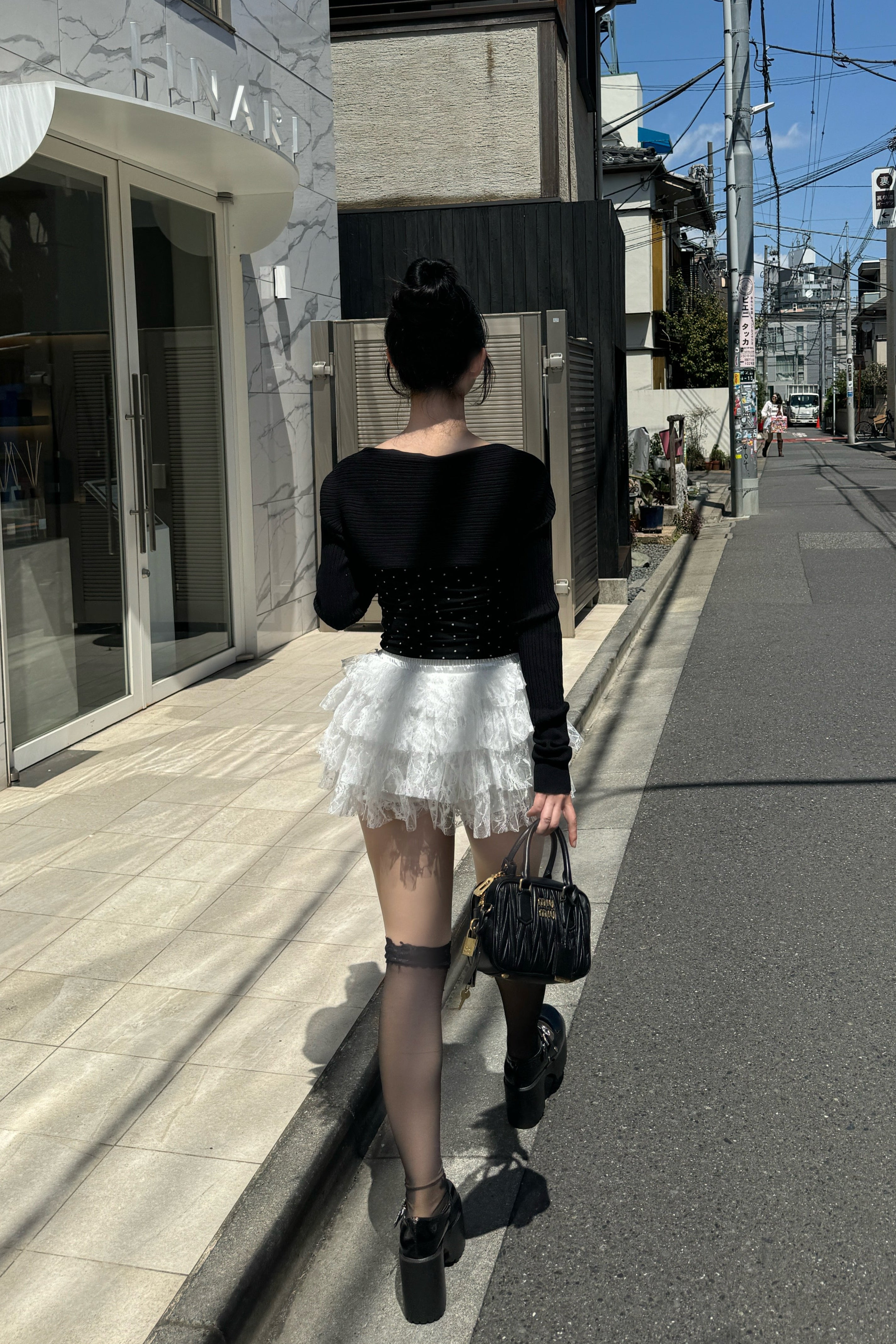 flower chiffon skirt KR10025