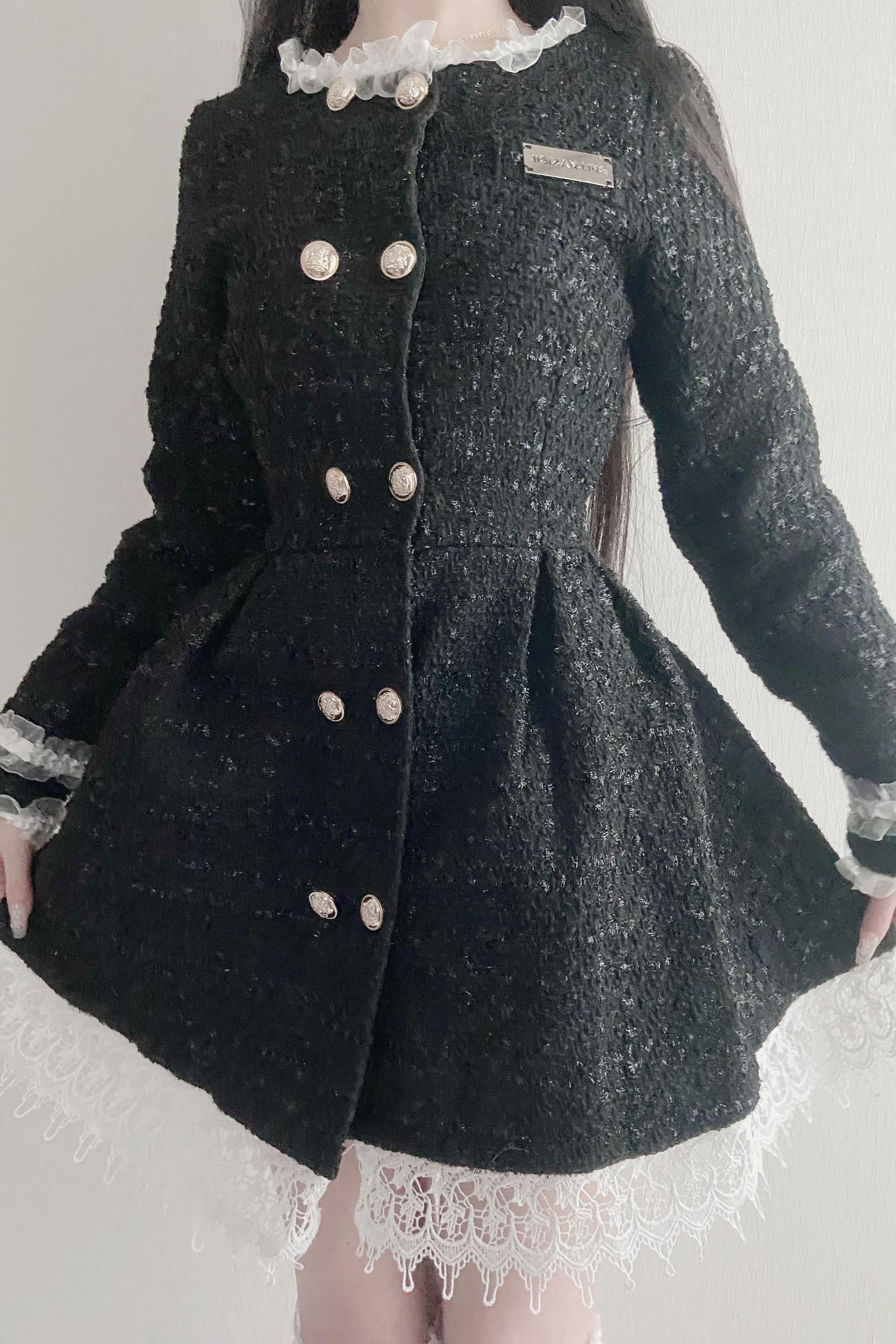 ツイードフリルワンピース KR14132